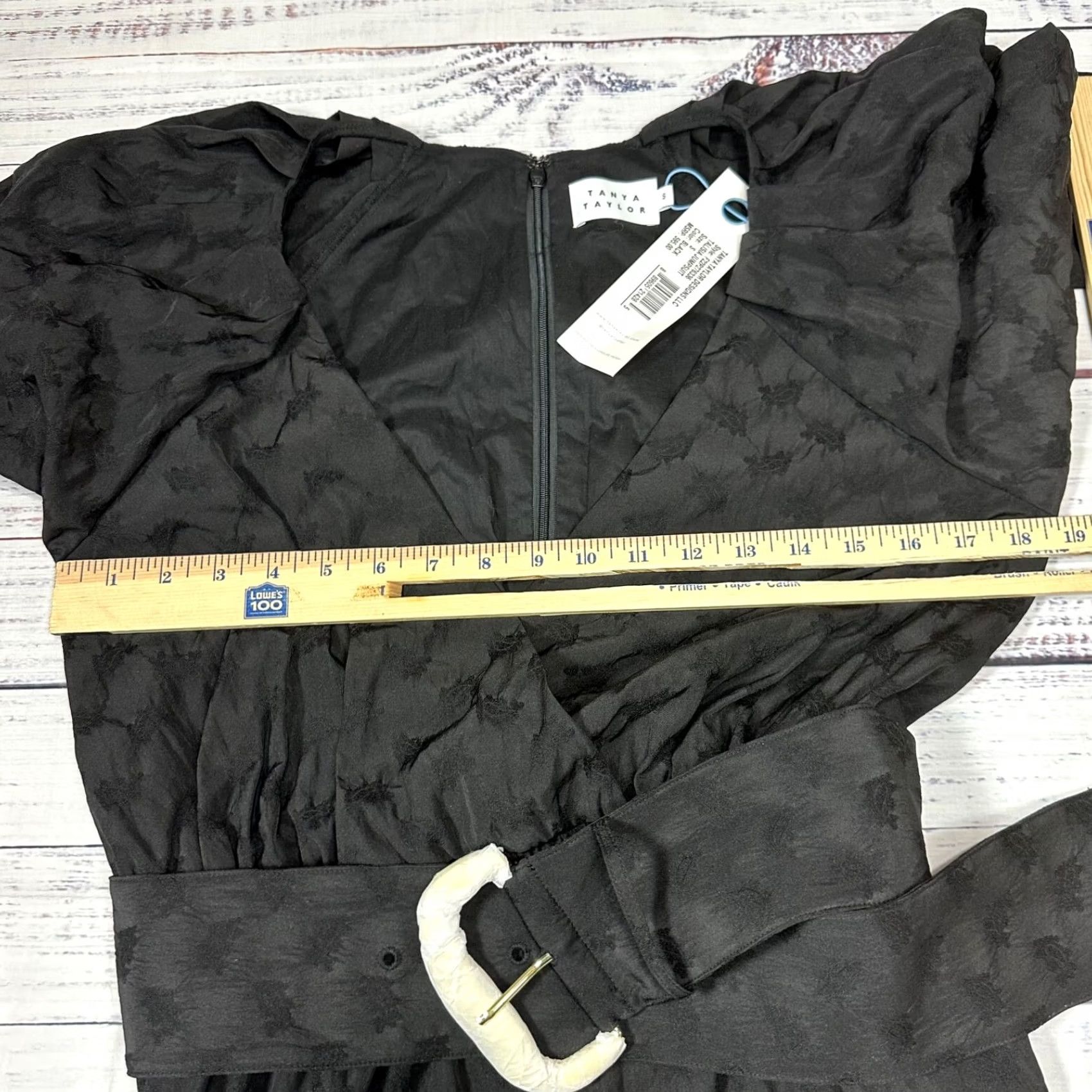 Tanya Taylor Tanya Taylor Jumpsuit Womens S Black Belted Long Sleeve New Size S / US 4 / IT 40 - 5 Thumbnail