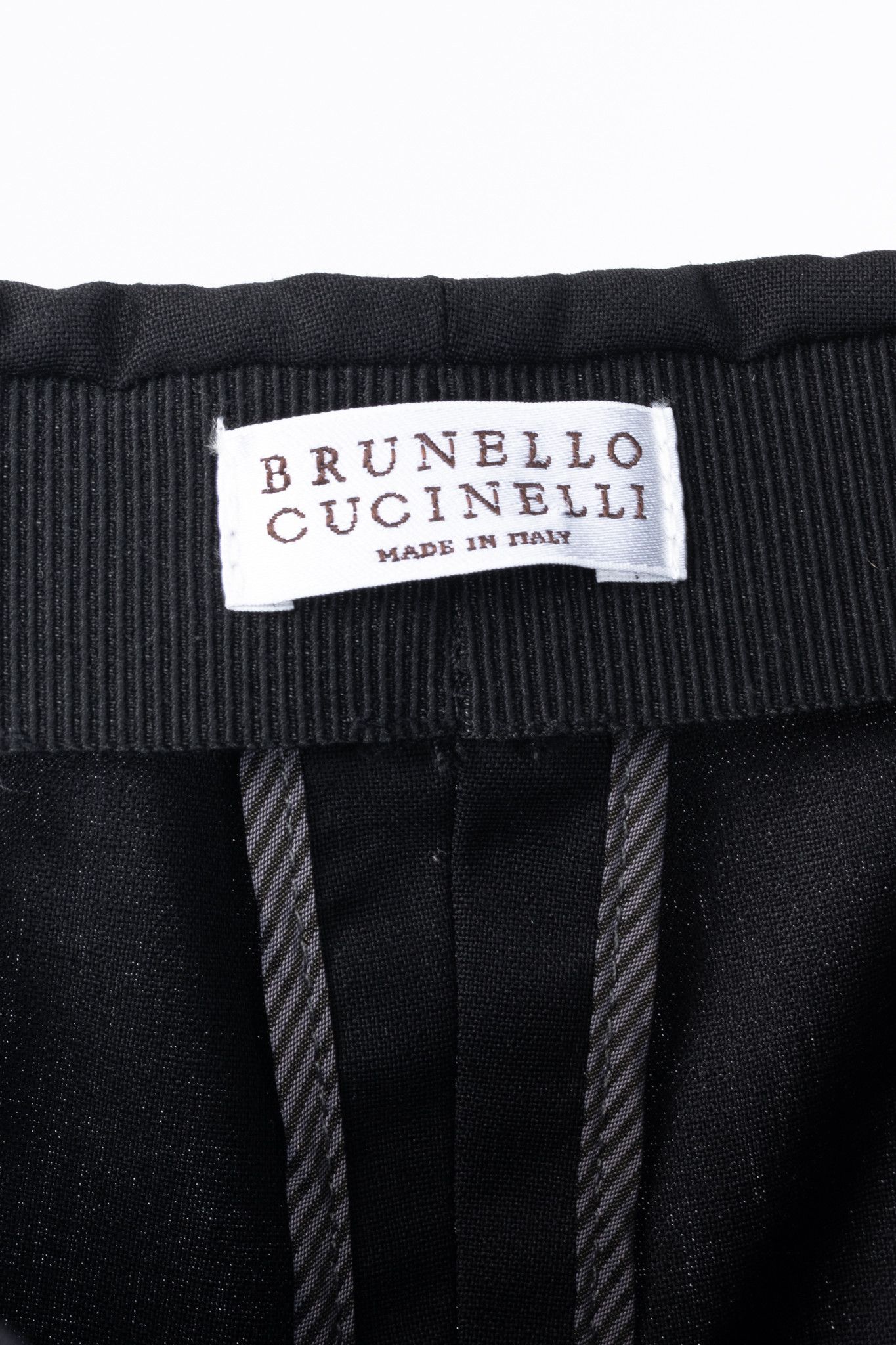 Brunello Cucinelli Brunello Cucinelli SS/15 Black Stretch-Wool Pull-On Trousers Size 27" / US 4 / IT 40 - 6 Thumbnail