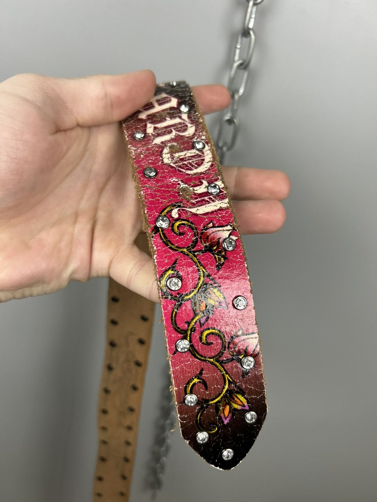 Ed Hardy × Vintage Rare Vintage Ed Hardy By Christian Audigier Belt Size ONE SIZE - 17 Thumbnail