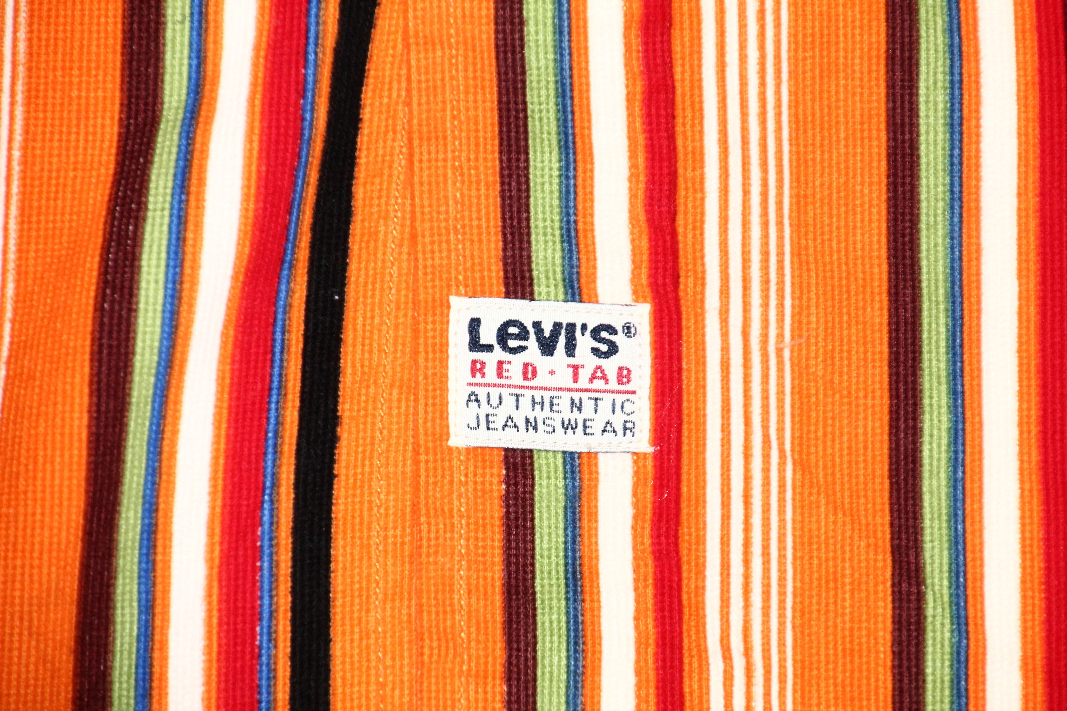 Levi's Vintage Clothing Levi's Red Tab Coloured Stripes Corduroy Western Shirt Size US L / EU 52-54 / 3 - 10 Thumbnail