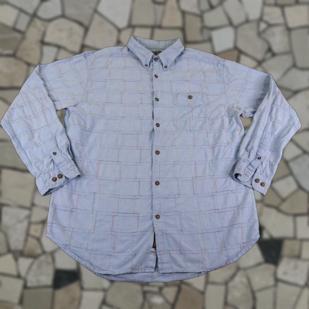 The Territory Ahead VINTAGE Territory Ahead Shirt Mens XL Blue Plaid Button-Up Casual Workwear 90s Theme Mens Size US XL / EU 56 / 4 - 1 Thumbnail