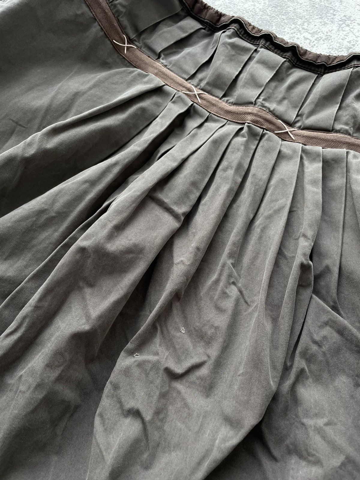 Japanese Brand Maharishi Vintage Cargo Distressed Skirt Size 27" / US 4 / IT 40 - 7 Thumbnail