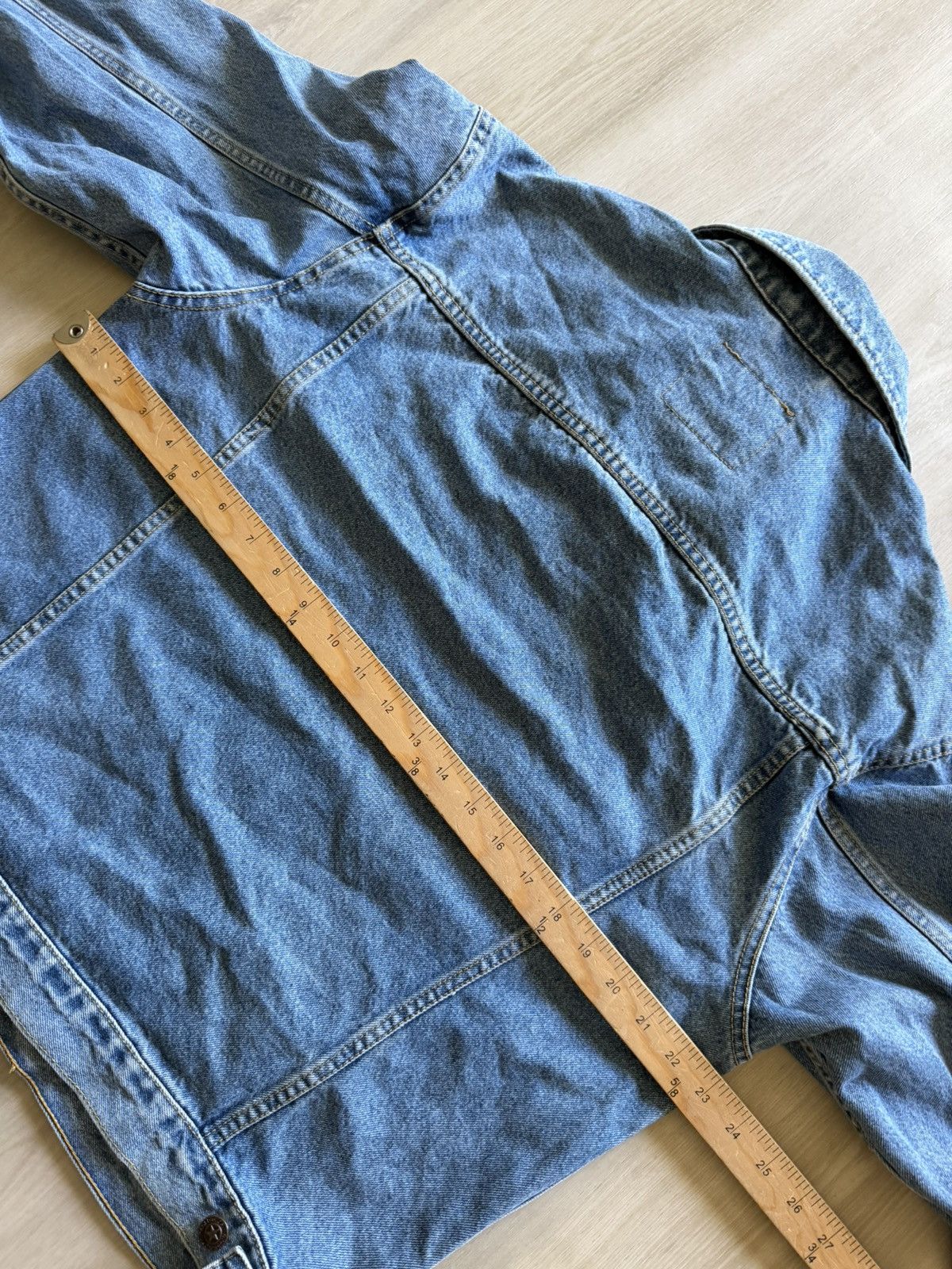 Faded Glory Vintage 90s Faded Glory Denim Trucker Sz M 100% Cotton l Size US M / EU 48-50 / 2 - 6 Thumbnail