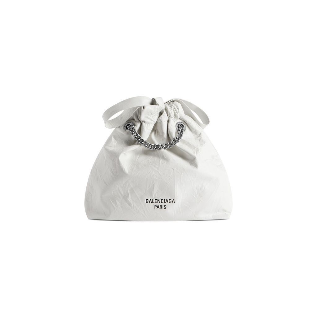 Balenciaga o1tr1nto0126 Size: OS / Crush XS Tote Bag in White Size ONE SIZE - 5 Thumbnail