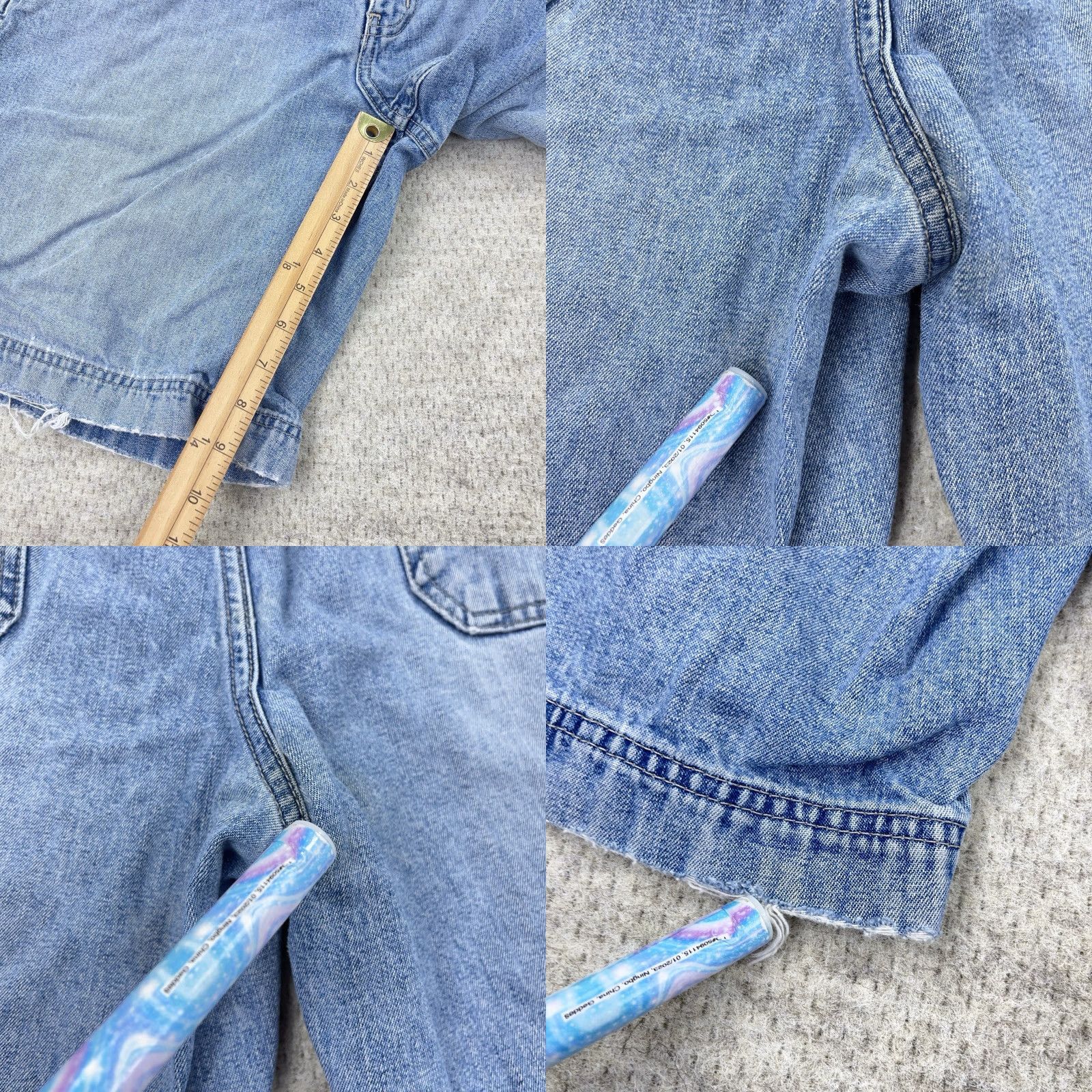 Vintage VINTAGE Sonoma Jeans Shorts Men 36 Baggy Jorts Workwear Denim Blue 90s Grunge Hip Hop Rockabilly Classic 5-Pocket Bermuda Casual Work Mens Size US 36 / EU 52 - 9 Thumbnail