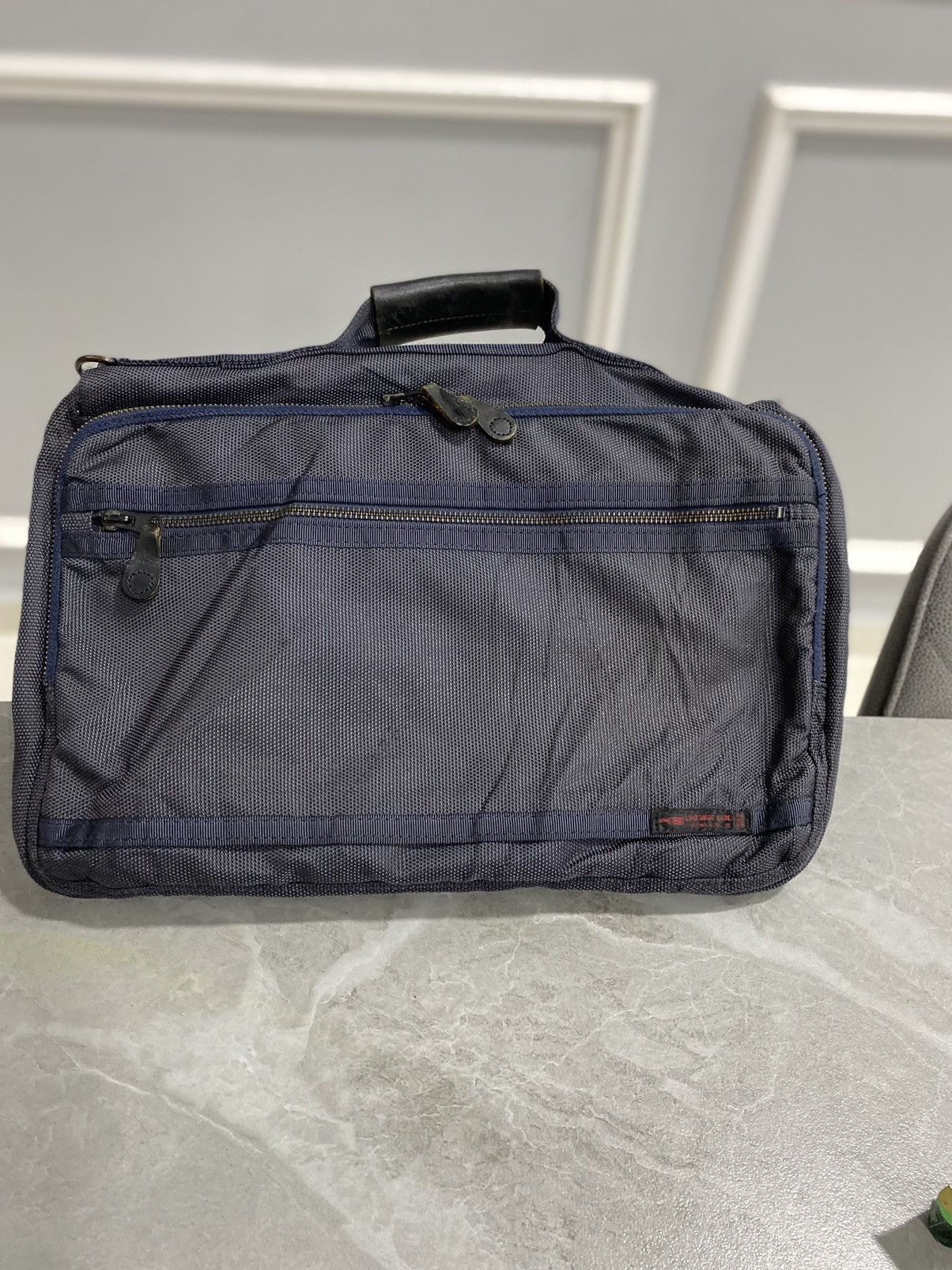 image of Archival Clothing x Head Porter Porter Yoshida Luggage Label 2 Way in Blue, Women's