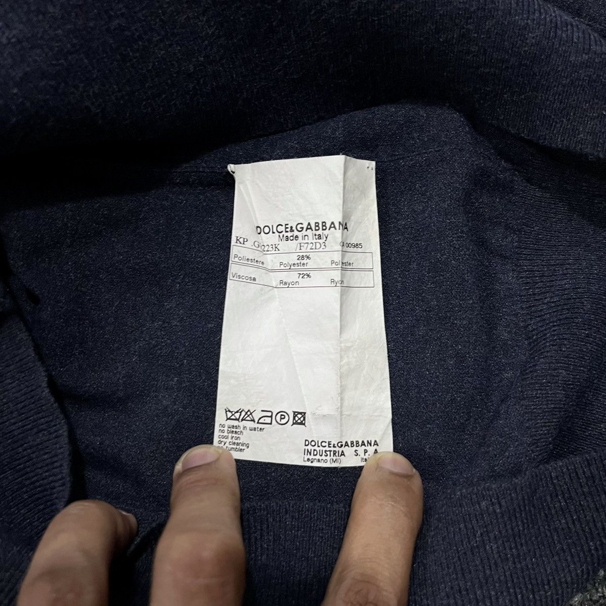 Dolce & Gabbana Dolce & Gabbana Vneck Knitwear Size US M / EU 48-50 / 2 - 4 Thumbnail