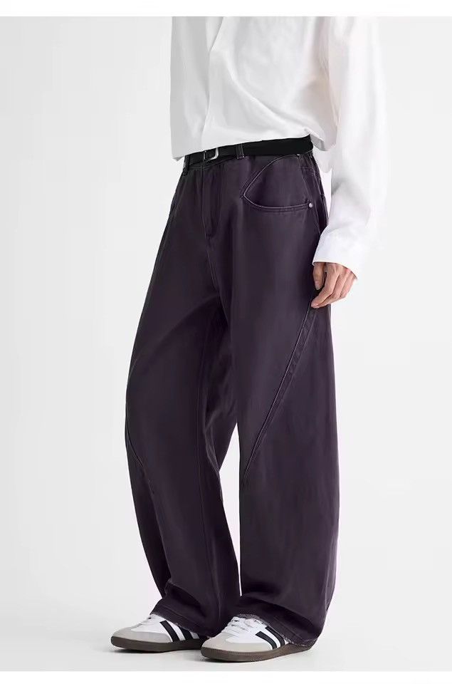 Jean Casual Wide Leg Purple Streetwear Baggy Jeans Size US 34 / EU 50 - 5 Thumbnail