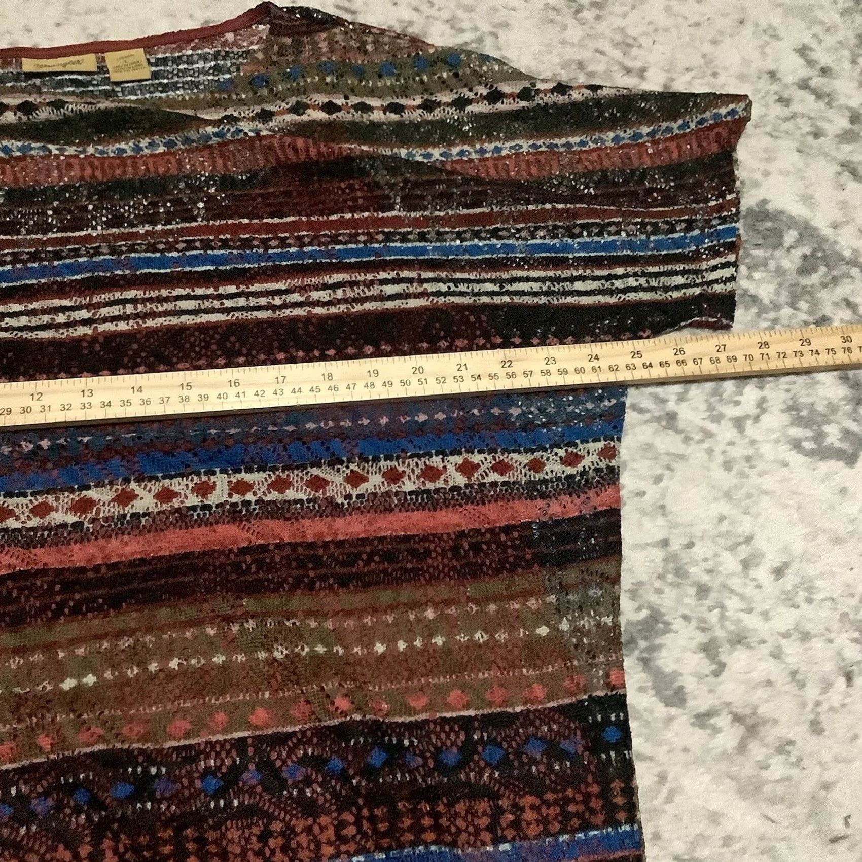 Wrangler Wrangler Women's L Knit Dress Western Themed Multicolor Size L / US 10 / IT 46 - 5 Thumbnail