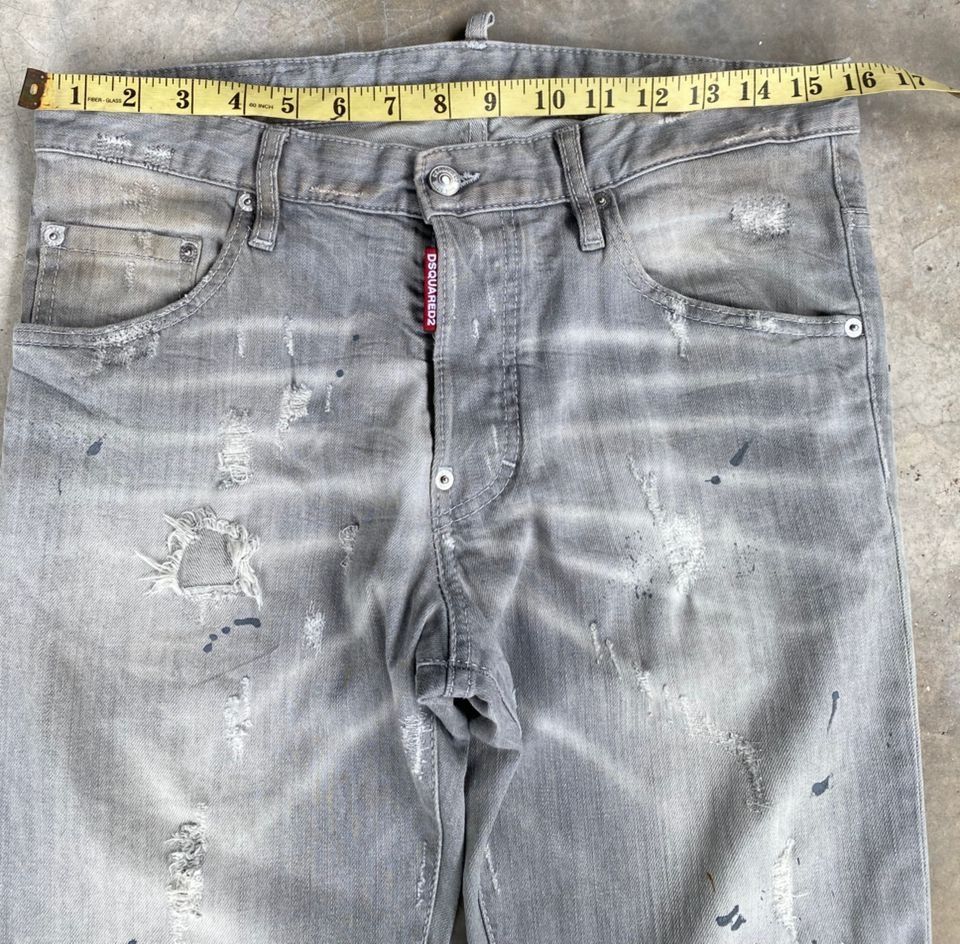 Dsquared2 💥BEST OFFER💥DQUARED2 SLIM FIT DISTRESSED DENIM Size US 34 / EU 50 - 7 Thumbnail