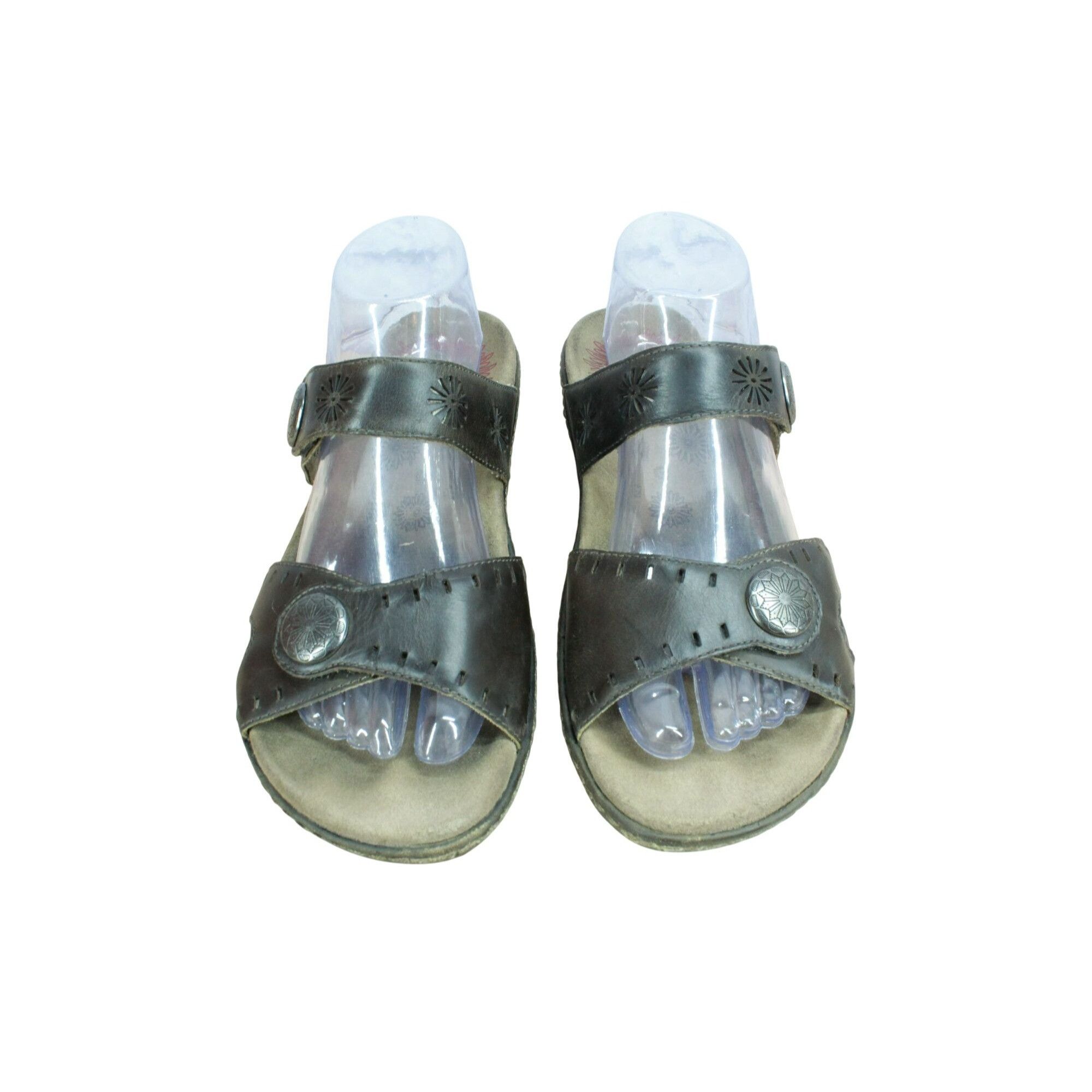 Taos Taos Miracle Women's Leather Comfort Wedge Sandals Size 10 Size US 10 / IT 40 - 5 Thumbnail