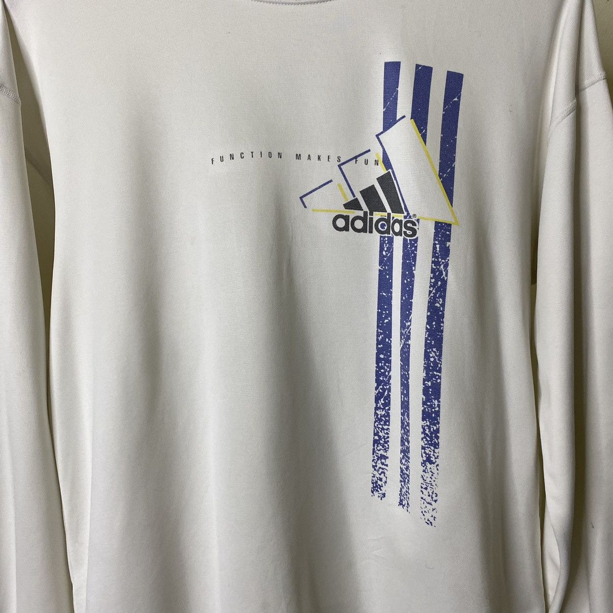 Adidas × Vintage Vintage 1990s Adidas Descente Function Makes Fun L/S Tee Size US M / EU 48-50 / 2 - 2 Thumbnail