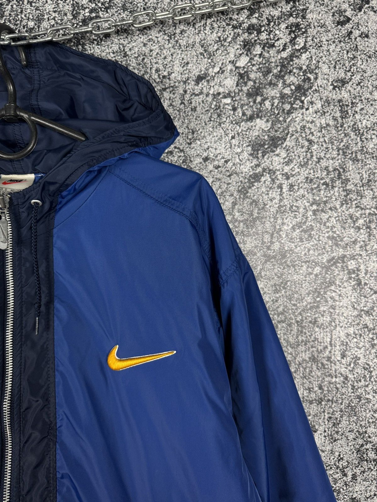 Nike Men’s Nike Vintage 90s Blue Nylon Anorak Jacket Size S Size US S / EU 44-46 / 1 - 4 Thumbnail