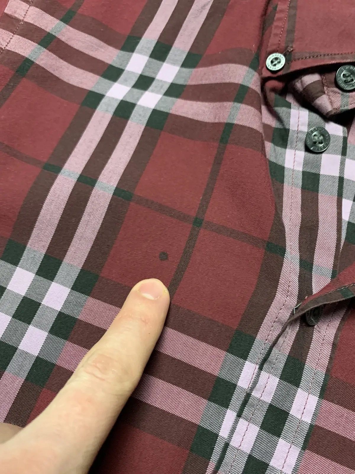 Burberry Vintage plaid Burberry shirt long sleeves red rare S Size US S / EU 44-46 / 1 - 5 Thumbnail