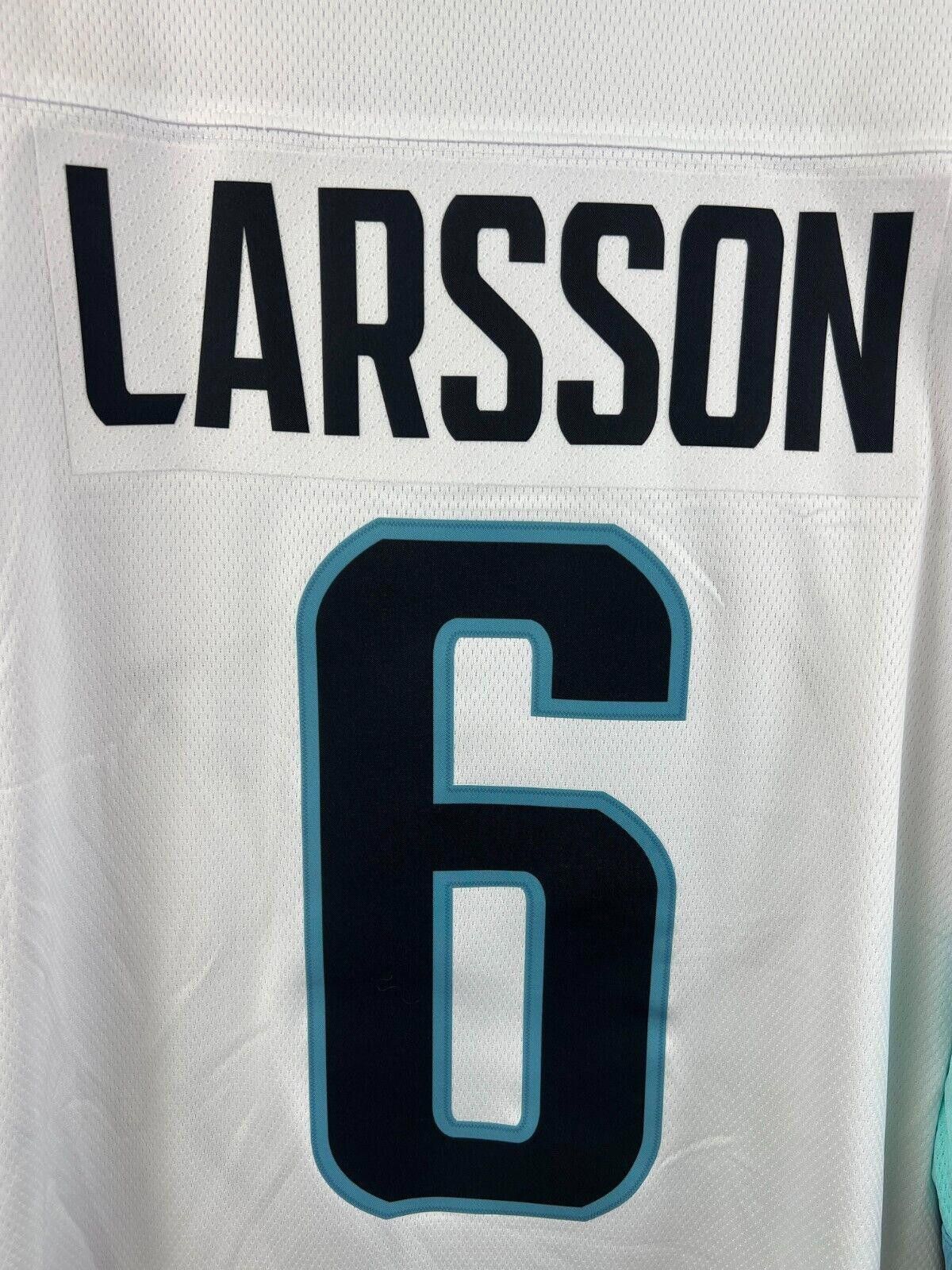 NHL Seattle Kraken Adam Larsson #6 Fanatics Breakaway Jersey Size ONE SIZE - 2 Thumbnail