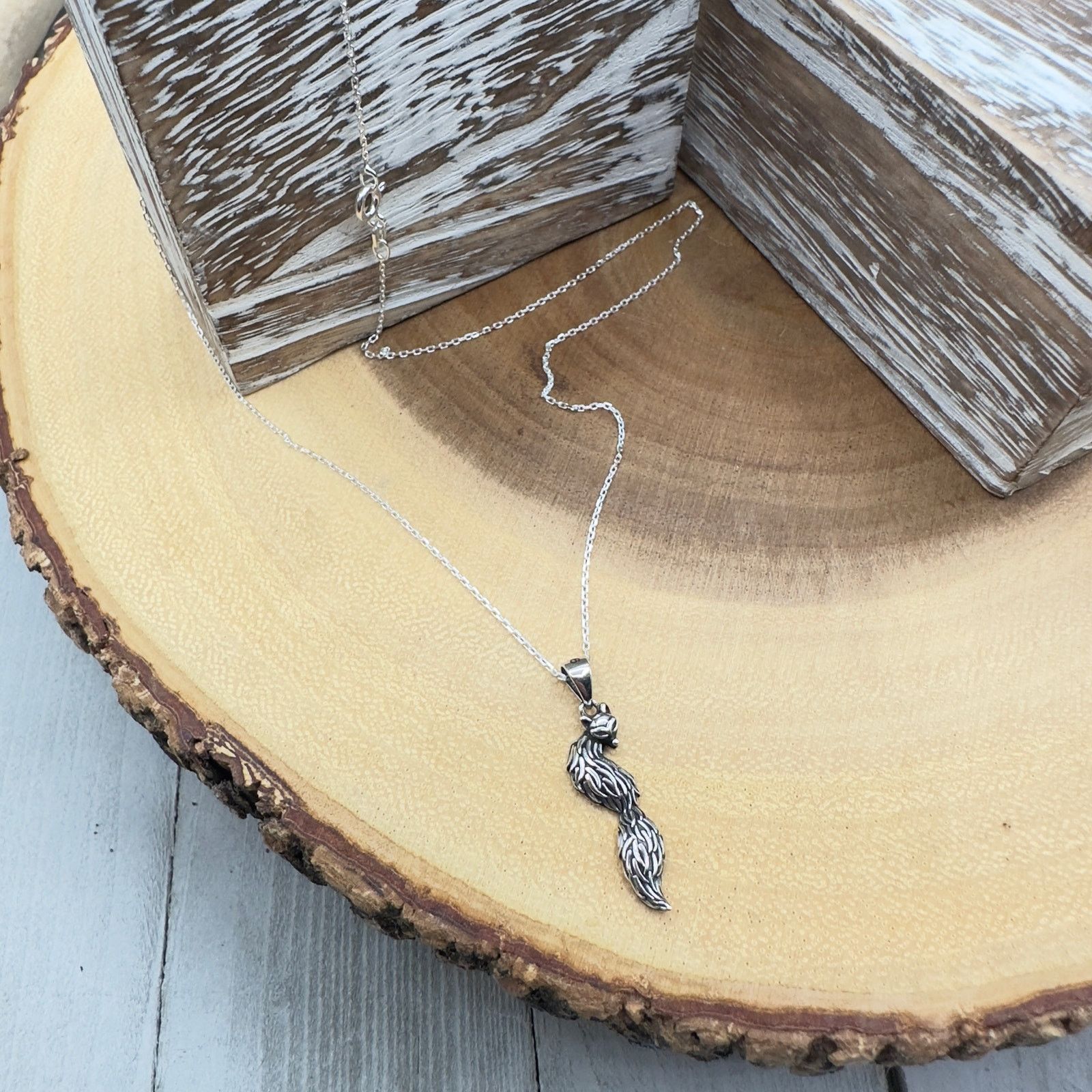 The Unbranded Brand Fox Sterling Silver Necklace Size ONE SIZE - 3 Thumbnail