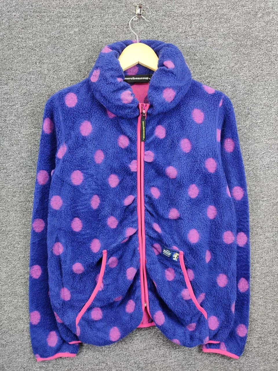 Vintage Mercibeaucoup Issey Miyake Fleece Polka Dot Jacket