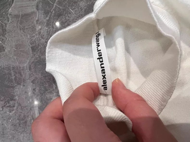 Alexander Wang Alexander Wang Sleeveless Knit Letter Tank- Size S / US 4 / IT 40 - 5 Thumbnail