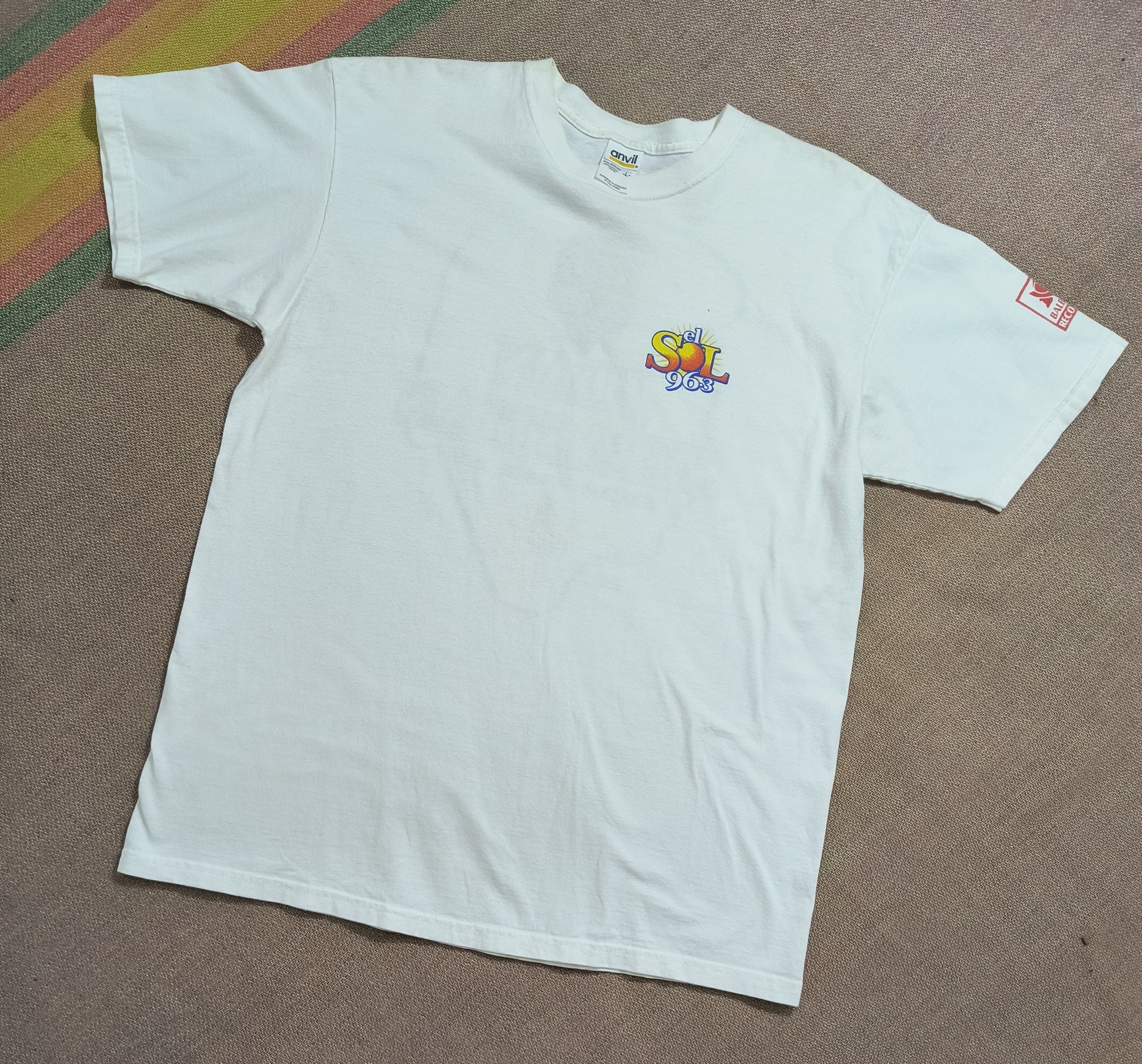 Mexicana Vintage Joan Sebastian radio El Sol 96.3 Balboa Records tee Size US L / EU 52-54 / 3 - 2 Thumbnail