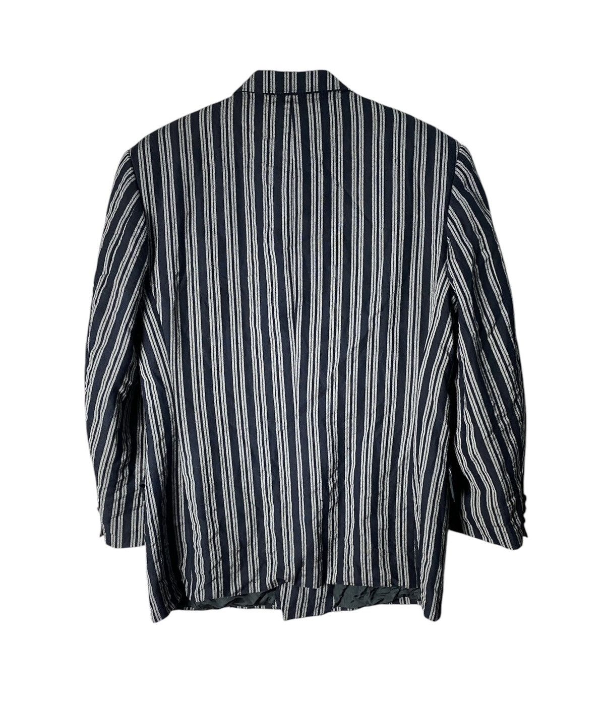 Versace × Vintage Vintage Versace V2 Stripes Blazer Size 44R - 4 Thumbnail