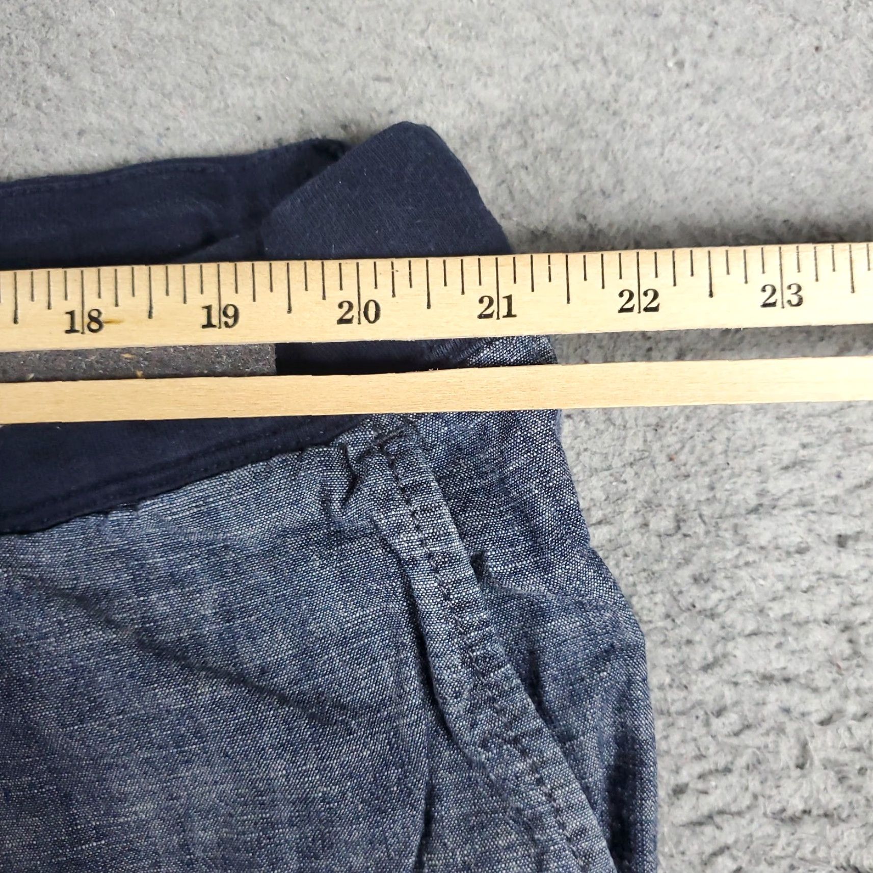 Nautica VINTAGE Nautica Cargo Shorts Mens 2XL Blue Cotton Casual Flat Front Size US 41 - 4 Thumbnail