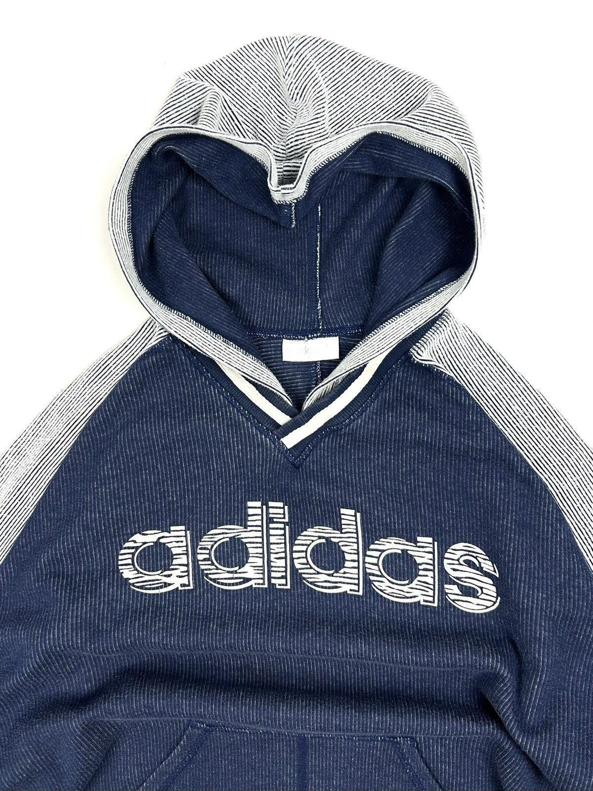 Adidas Vintage Adidas 90s Baggy Striped Hoodie 3/4 Sleeve Men’s M Size US M / EU 48-50 / 2 - 7 Thumbnail
