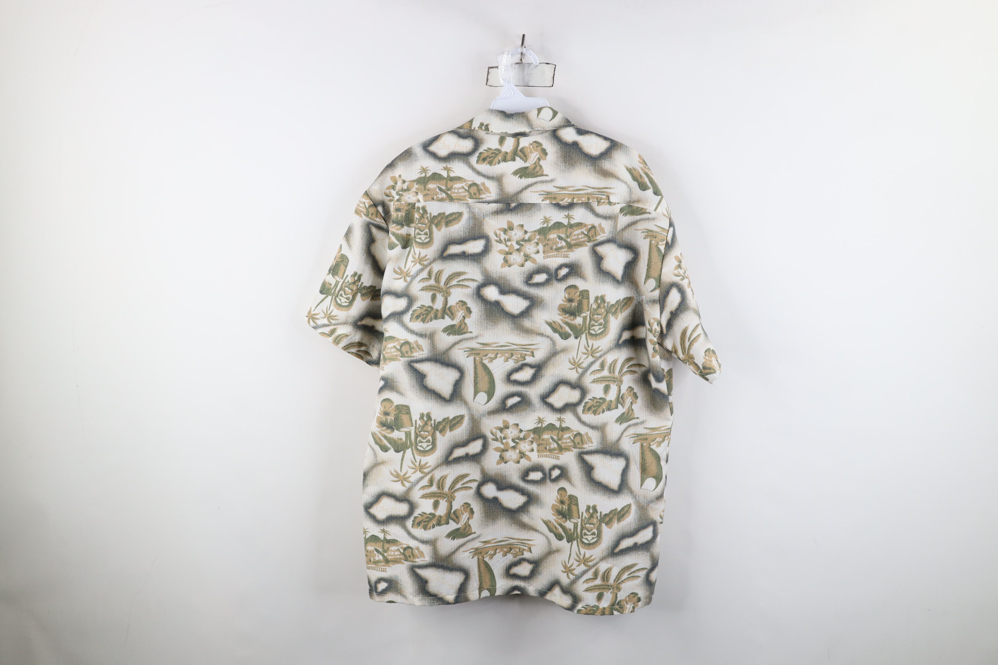 Vintage Vintage 70s Streetwear Collar Luau Hawaiian Button Shirt Size US L / EU 52-54 / 3 - 10 Thumbnail