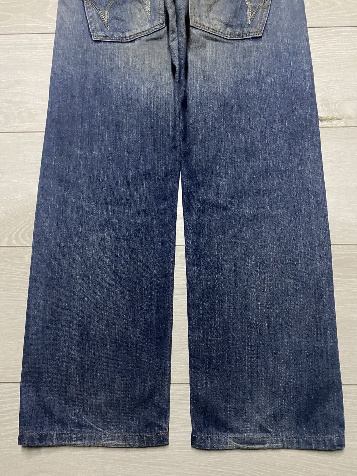 Junya Watanabe Edwin Exclusive Vintage Mud Wash Distressed Loose Jeans Size US 32 / EU 48 - 6 Thumbnail