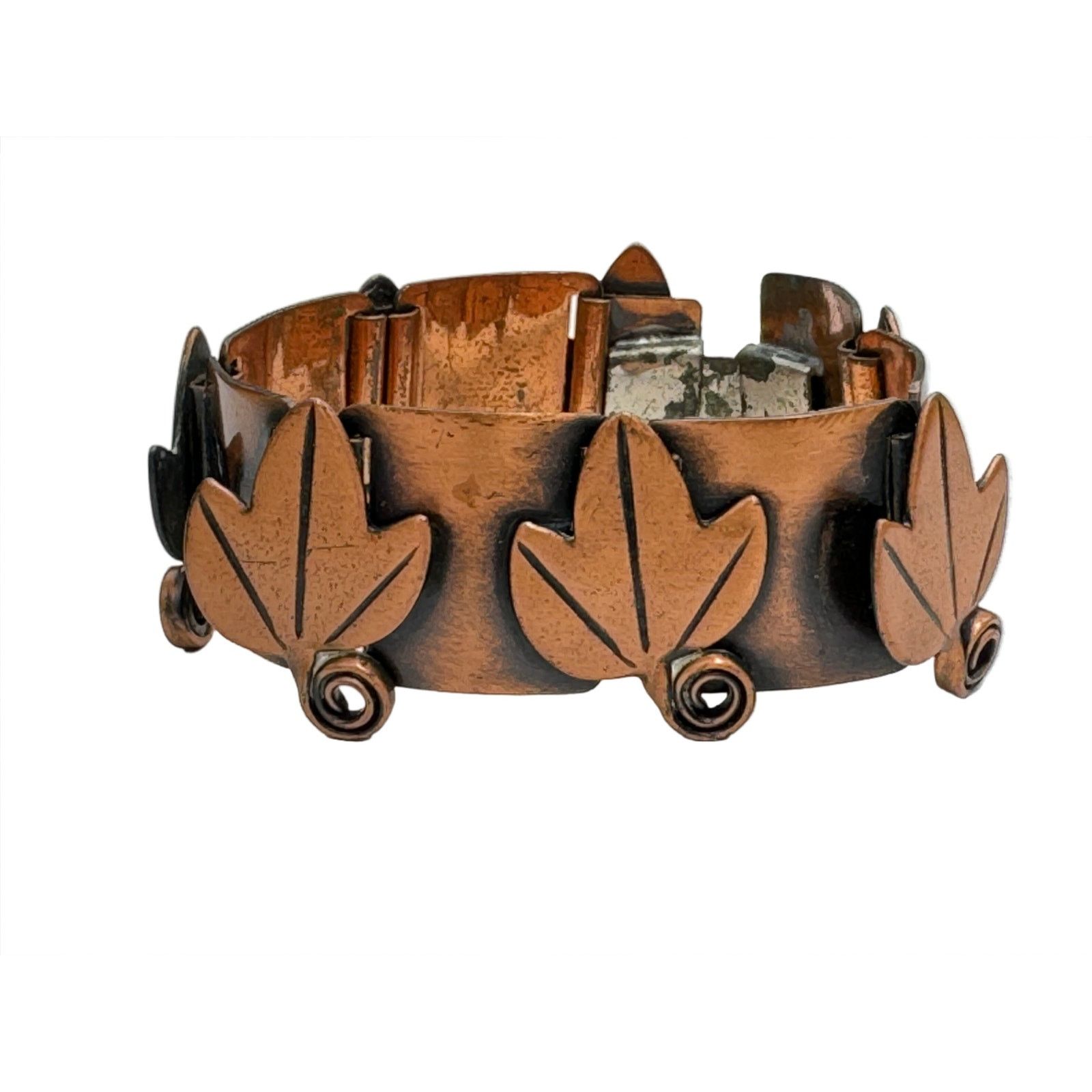 Vintage Vintage Rebajes Copper Leaf Bracelet 6.5" Size ONE SIZE - 1 Thumbnail