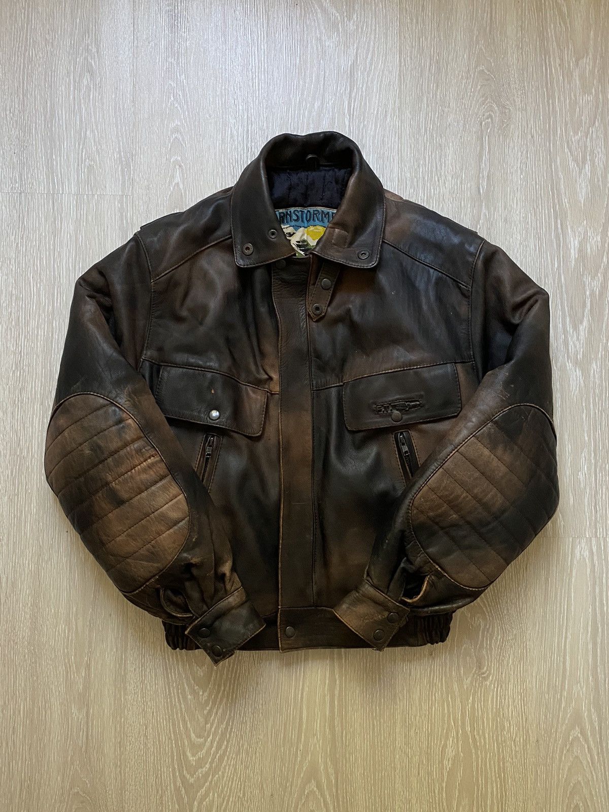 Vintage Vintage Frank Thomas Barnstormer Aviator Leather Jacket Size US M / EU 48-50 / 2 - 3 Thumbnail