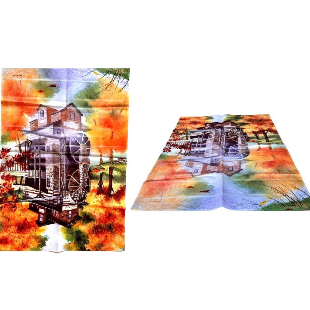 Evergreen Dollywood Grist Mill House Flag Evergreen 37 in x 26 in Ten Size ONE SIZE - 10 Thumbnail