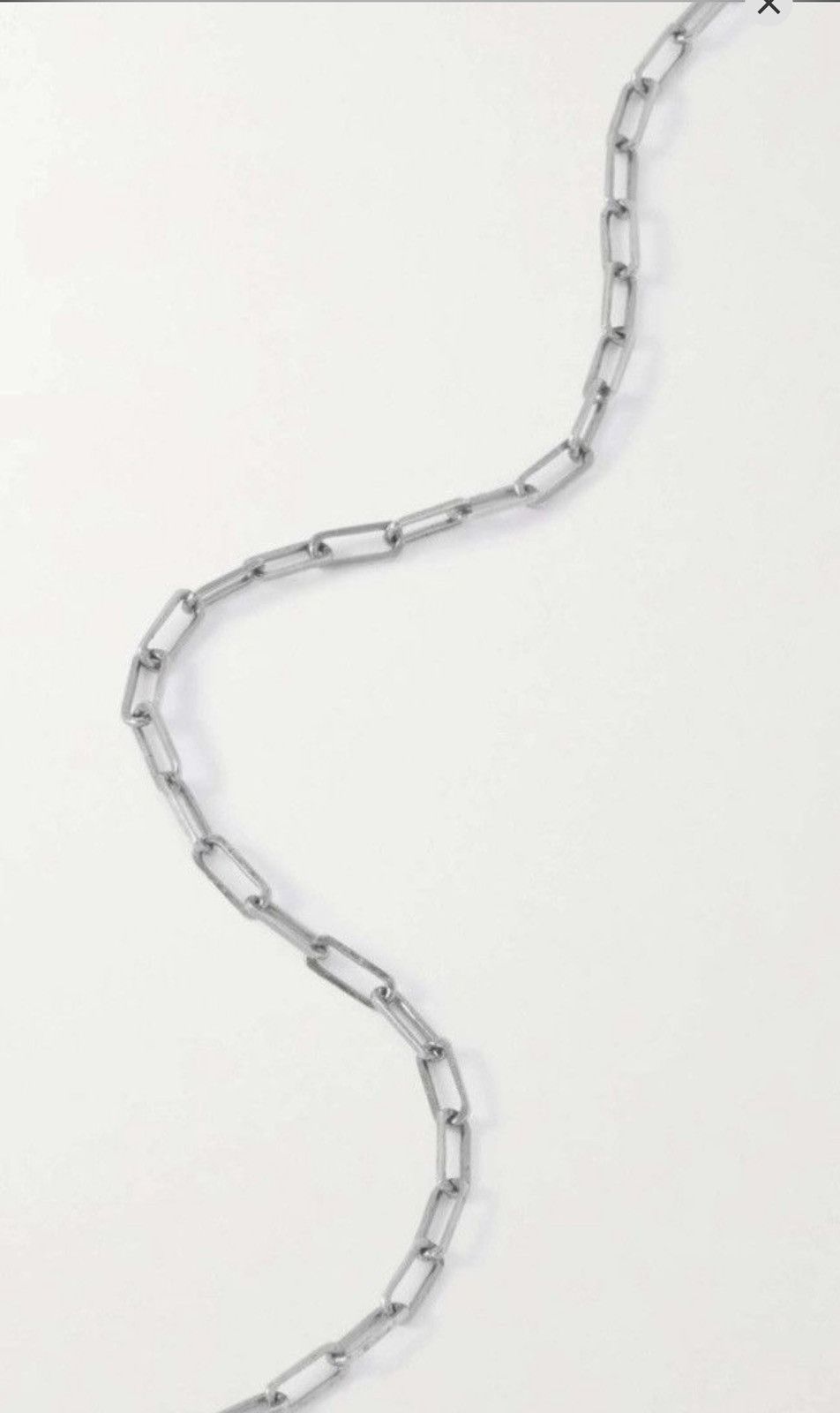 Saint Laurent Paris Saint Laurent Long Chain Necklace in Silver Retail $495 Size ONE SIZE - 4 Thumbnail