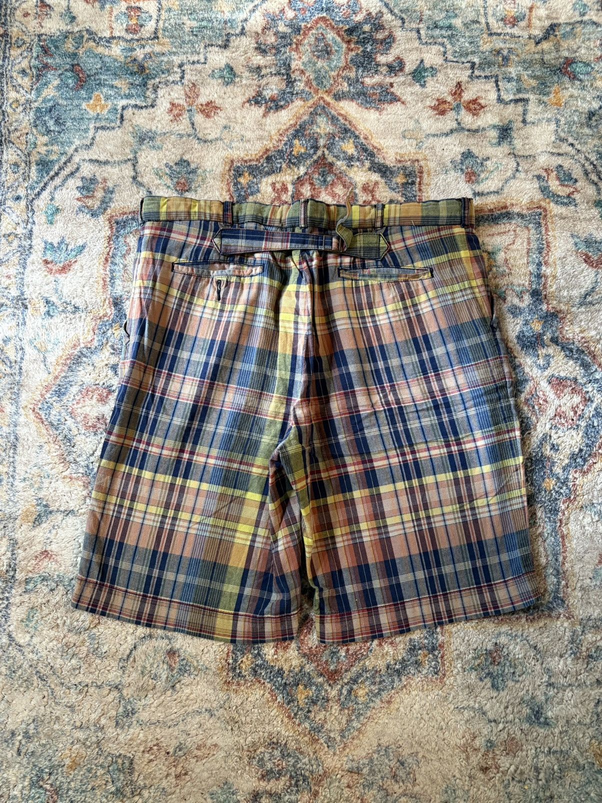 Polo Ralph Lauren Polo Ralph Lauren Plaid Buckleback Shorts Size 37 Size US 37 - 2 Thumbnail
