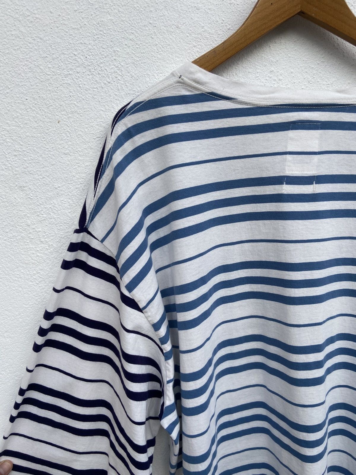 Japanese Brand Yesterday Tomorrow t shirt stripes long sleeve Size US XL / EU 56 / 4 - 5 Thumbnail