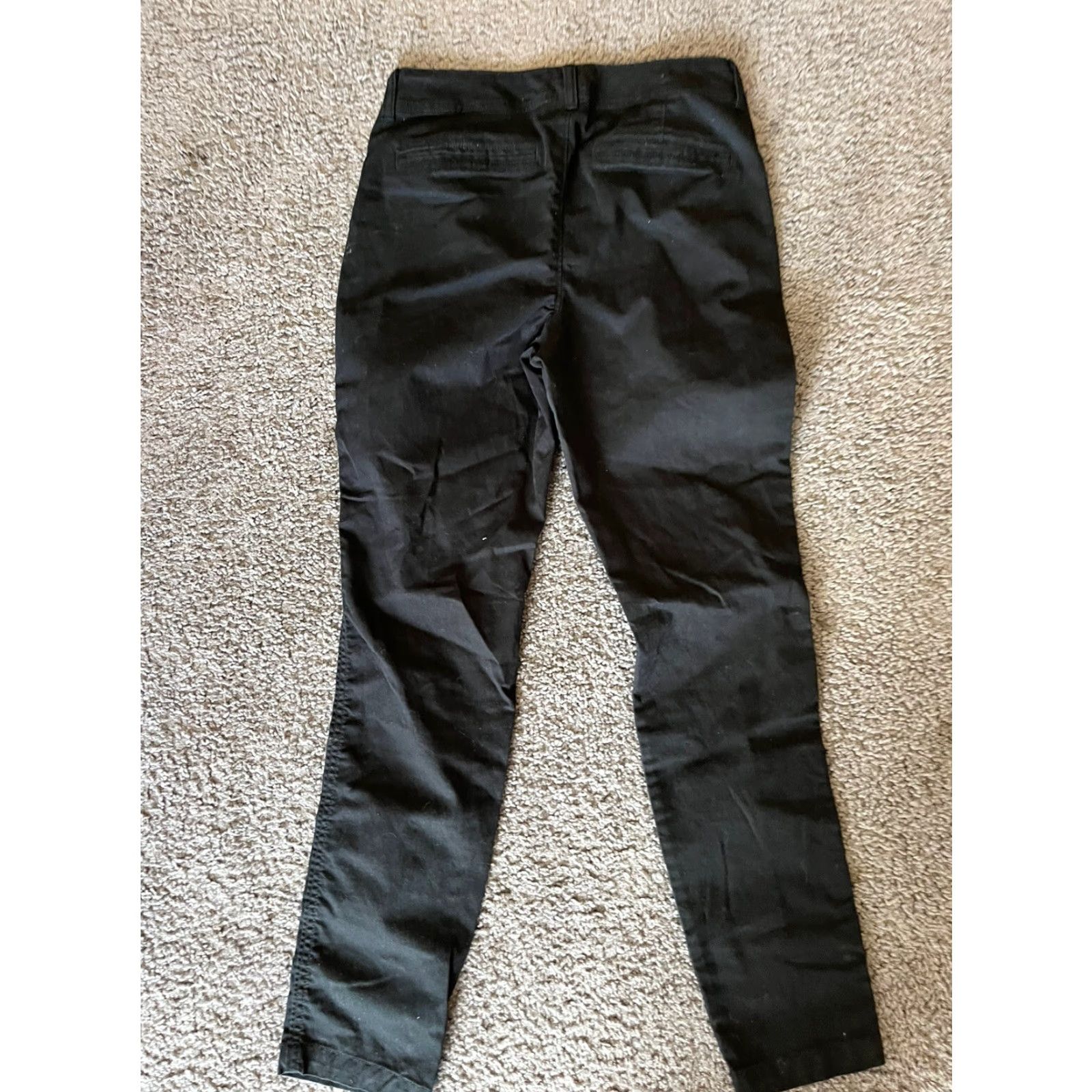 Old Navy Old Navy Black Dress Pants Women 6 Mid Rise Skinny Ankle Cotton Blend Inseam 28in Size 28" / US 6 / IT 42 - 3 Thumbnail