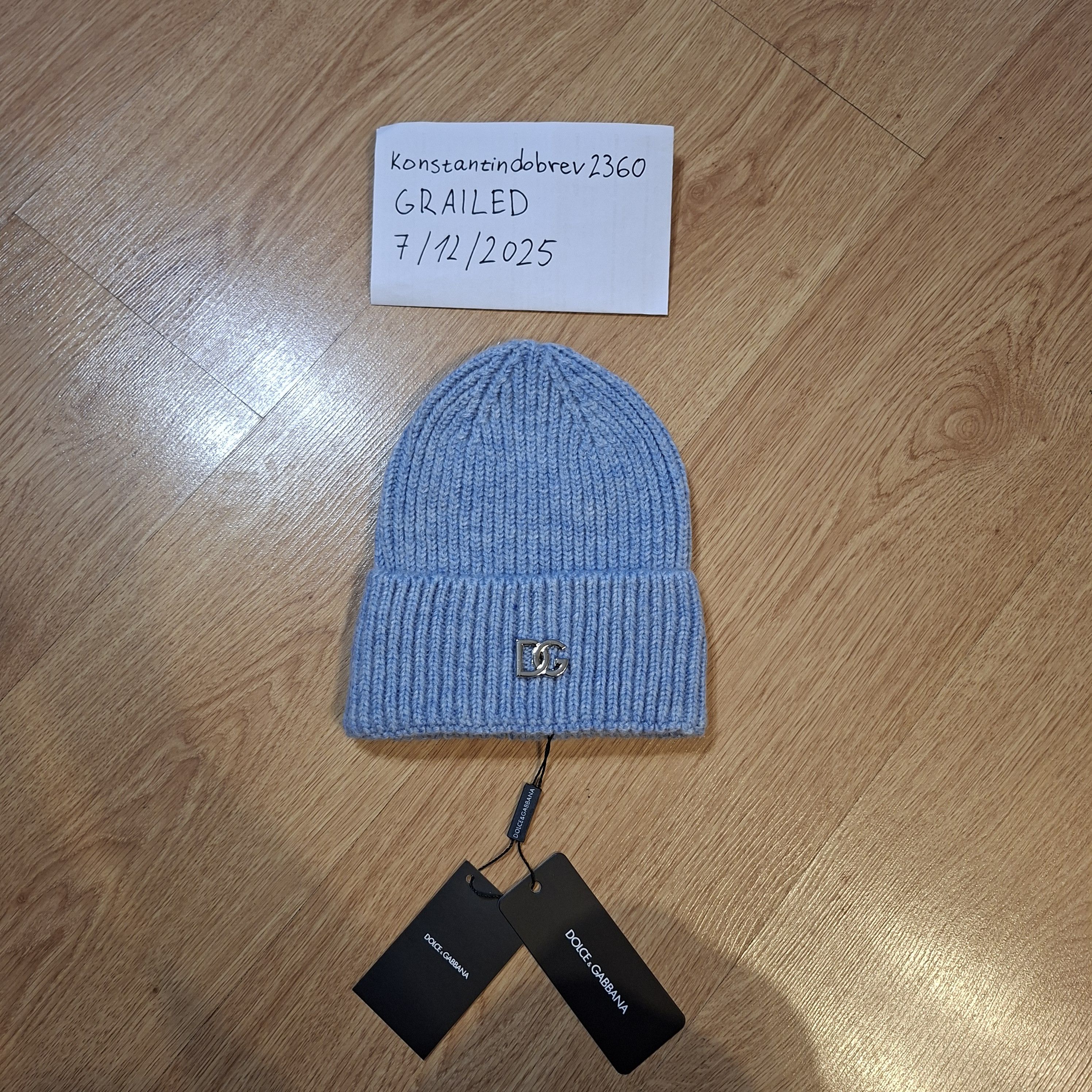 Dolce & Gabbana Dolce Gabbana light blue hat Size ONE SIZE - 1 Thumbnail
