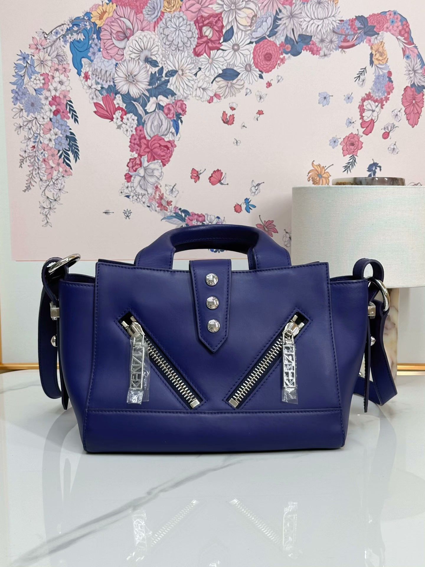 Kenzo KENZO Navy Blue Casual Motorcycle Crossbody Bag Size ONE SIZE - 1 Thumbnail