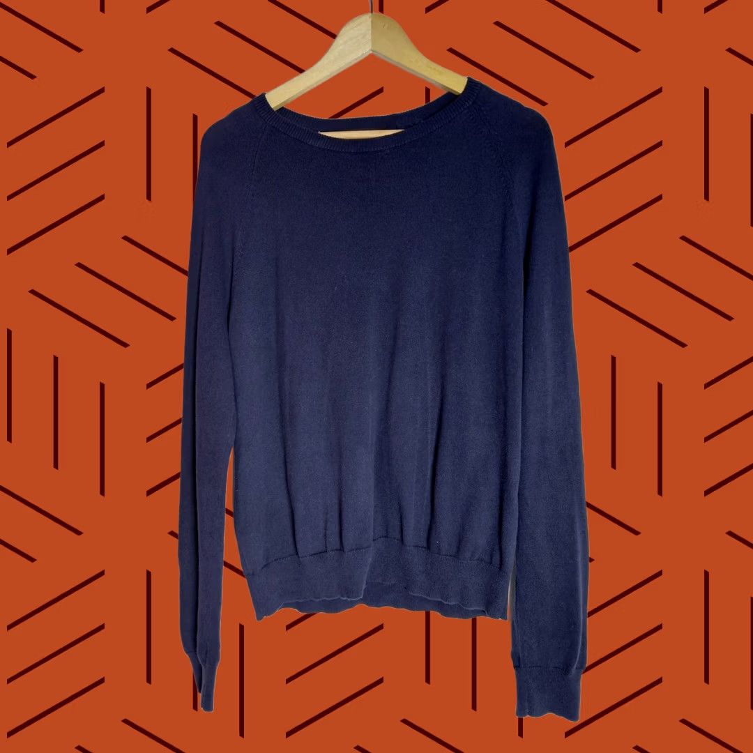 Michael Kors Michael Kors Navy Blue Knit Sweater Women M Crew Neck Long Sleeve Pullover Casual Workwear Knit Solid Navy Blue Content? Size M / US 6-8 / IT 42-44 - 1 Thumbnail