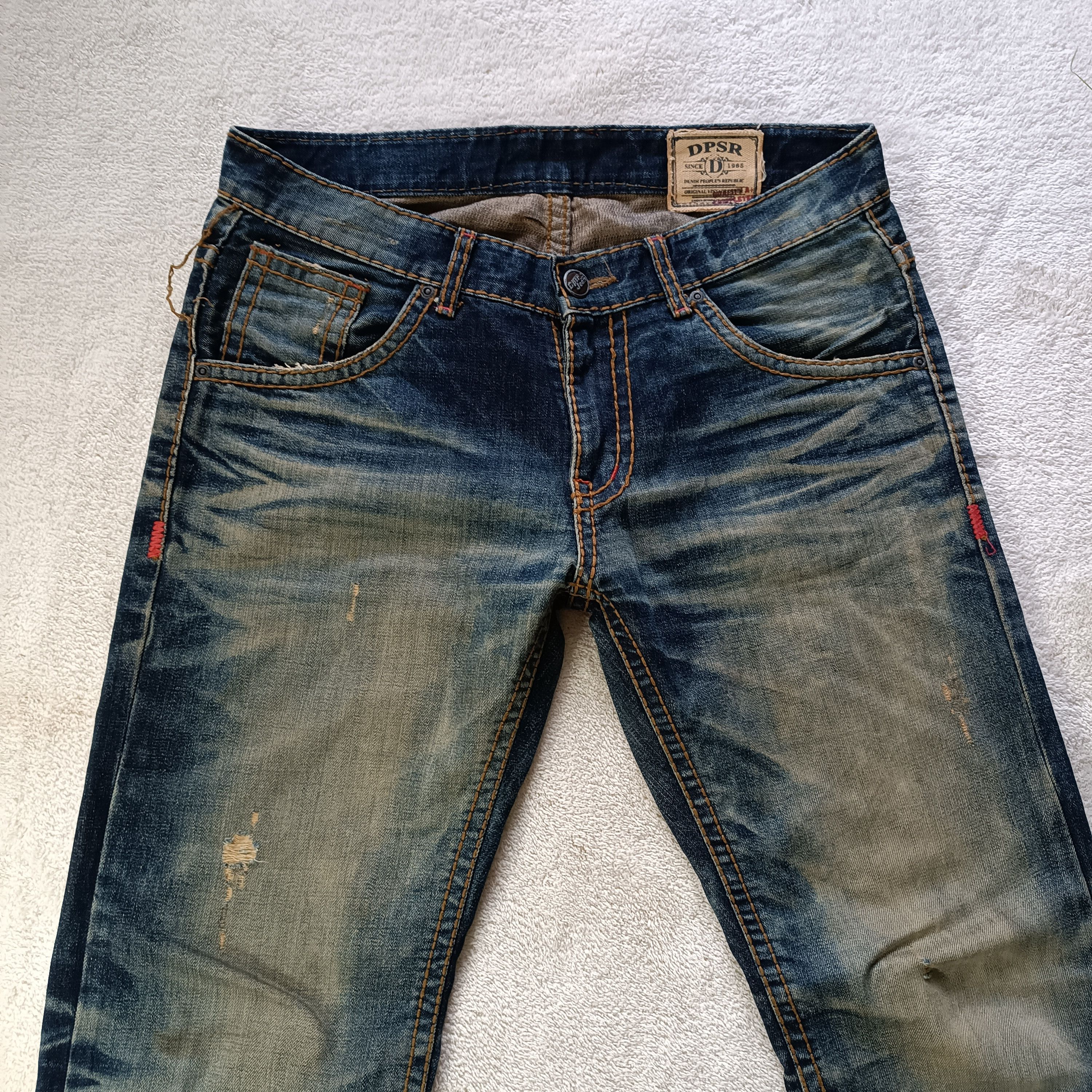 🔥Vintage🔥 Japanese Brand DPSR Distressed Denim Jeans