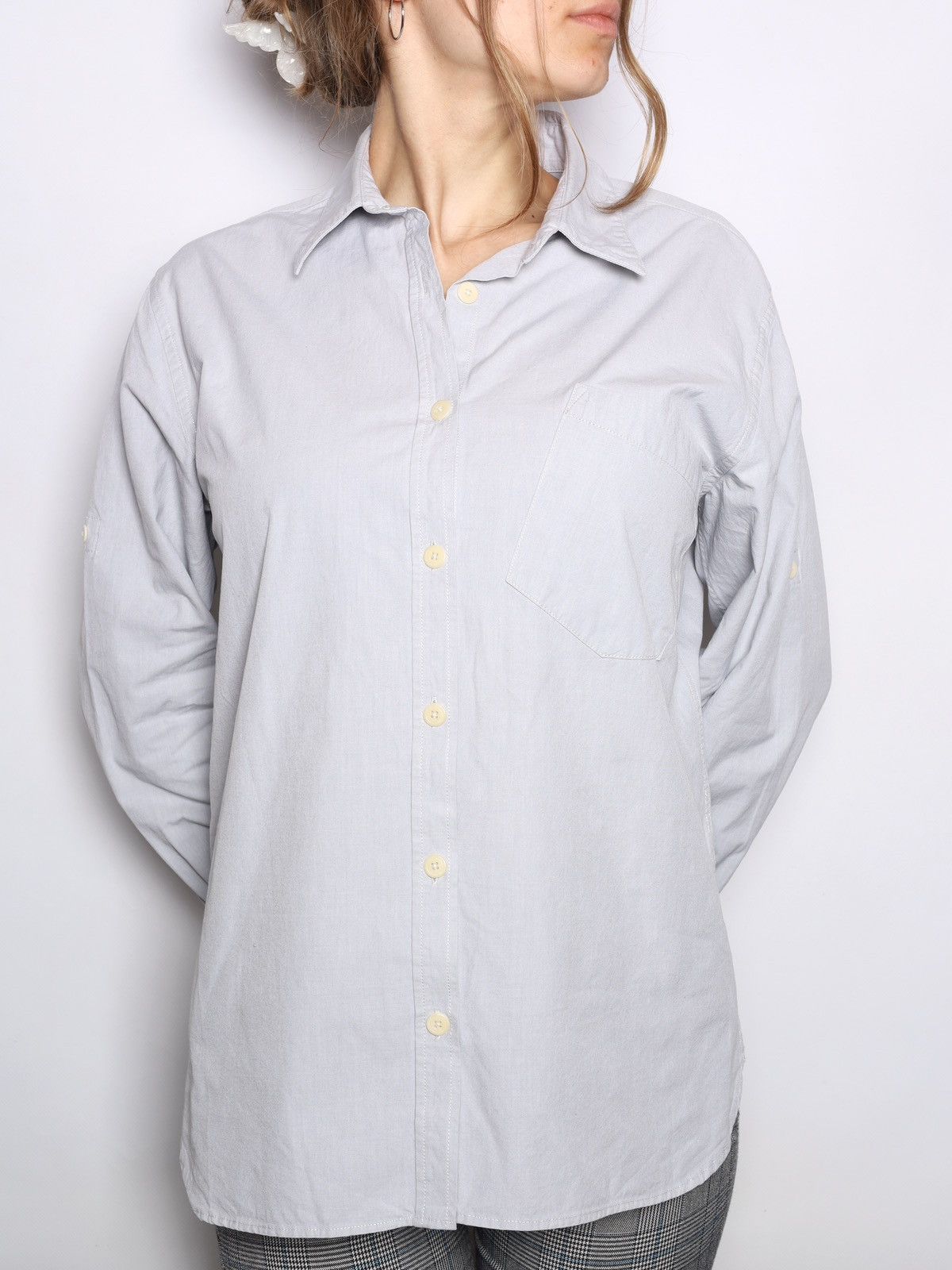 Margaret Howell MHL Margaret Howell Cotton Shirt Gray Grey Size S / US 4 / IT 40 - 3 Thumbnail