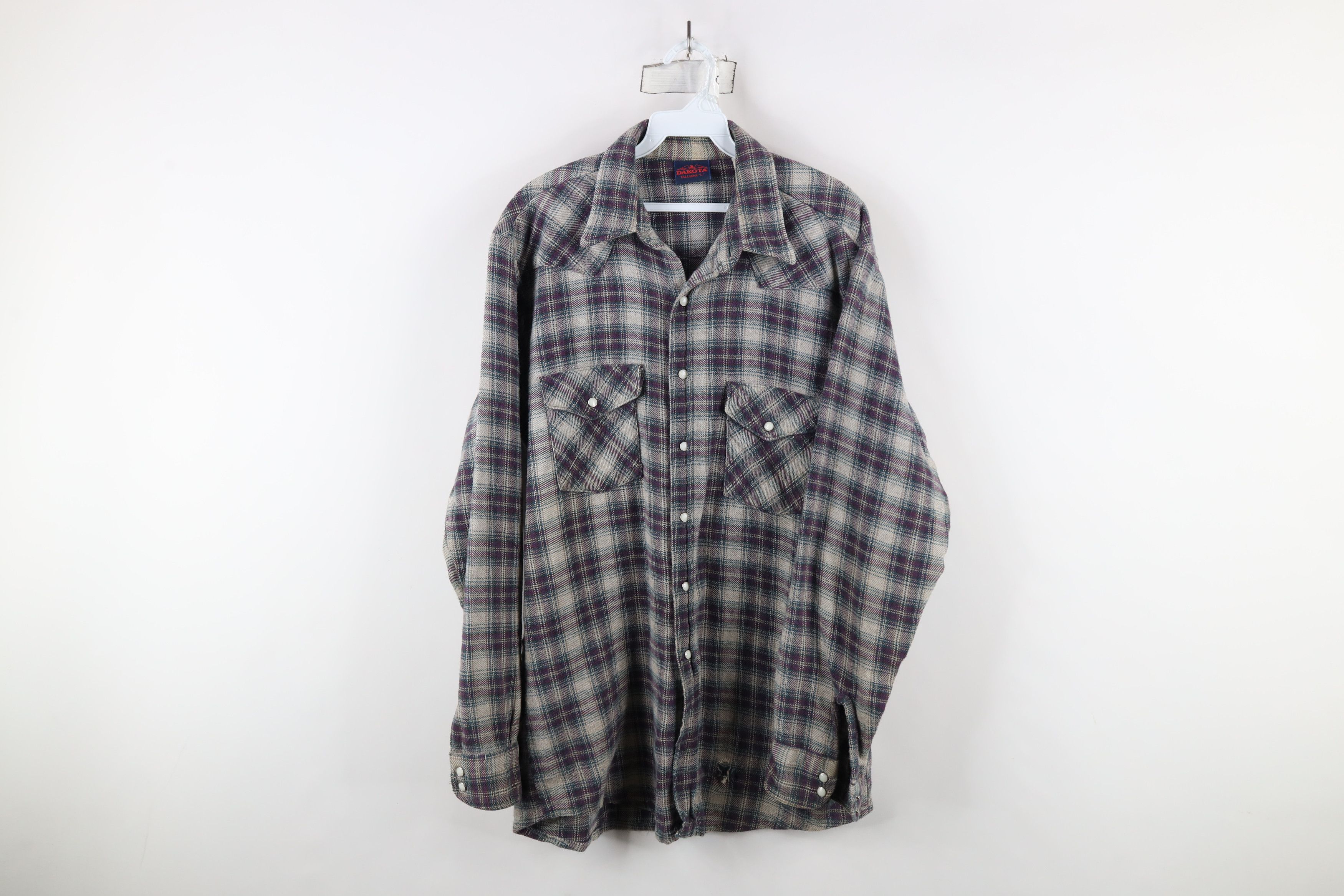 Vintage Vintage 90s Streetwear Western Flannel Button Shirt USA Size US L / EU 52-54 / 3 - 1 Thumbnail