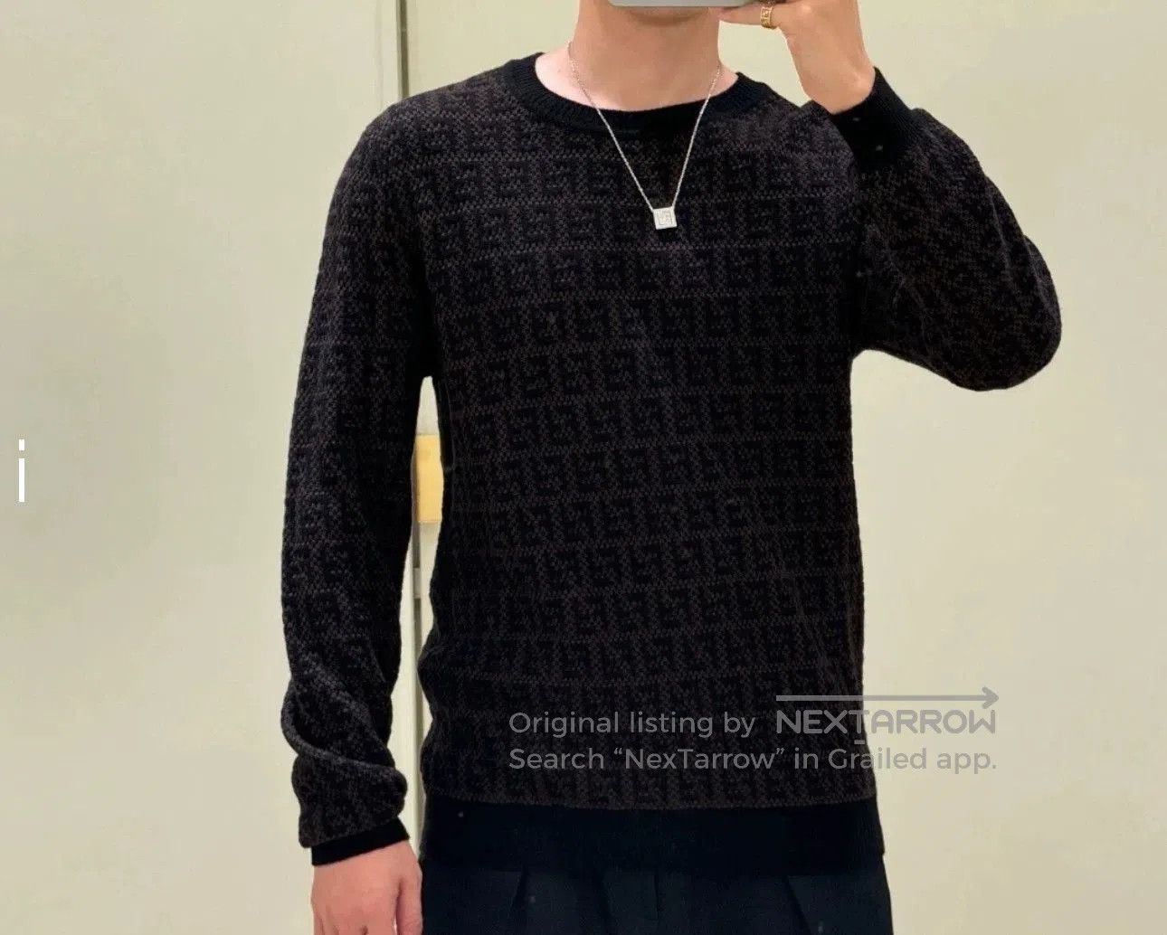 Fendi fendi ss22 logo knit sweater for men. Size US S / EU 44-46 / 1 - 3 Thumbnail