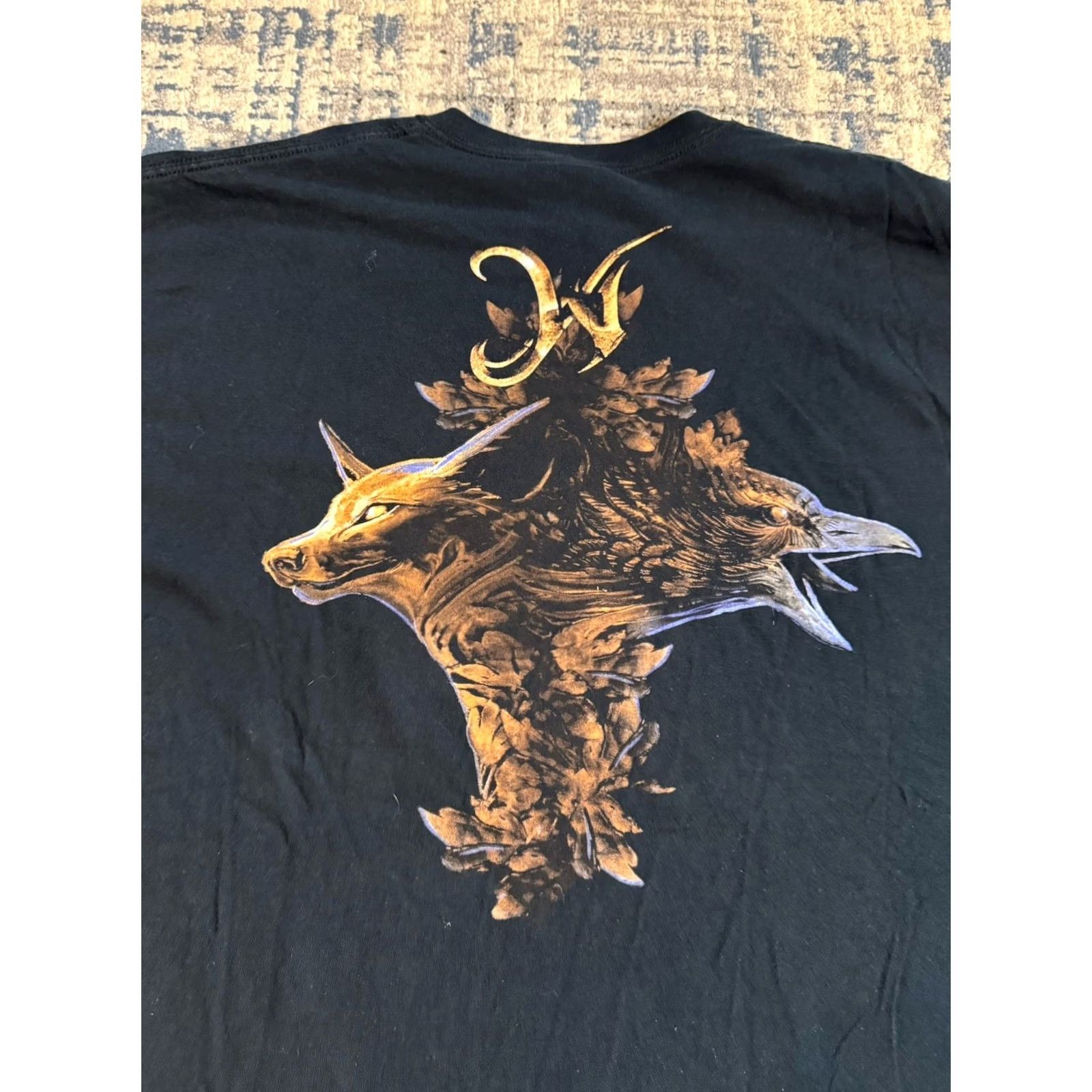 Gildan VINTAGE Wintersun Band Concert T Shirt 2XL Black Symphonic Death Metal Animals 2000s Men Size US XXL / EU 58 / 5 - 4 Thumbnail