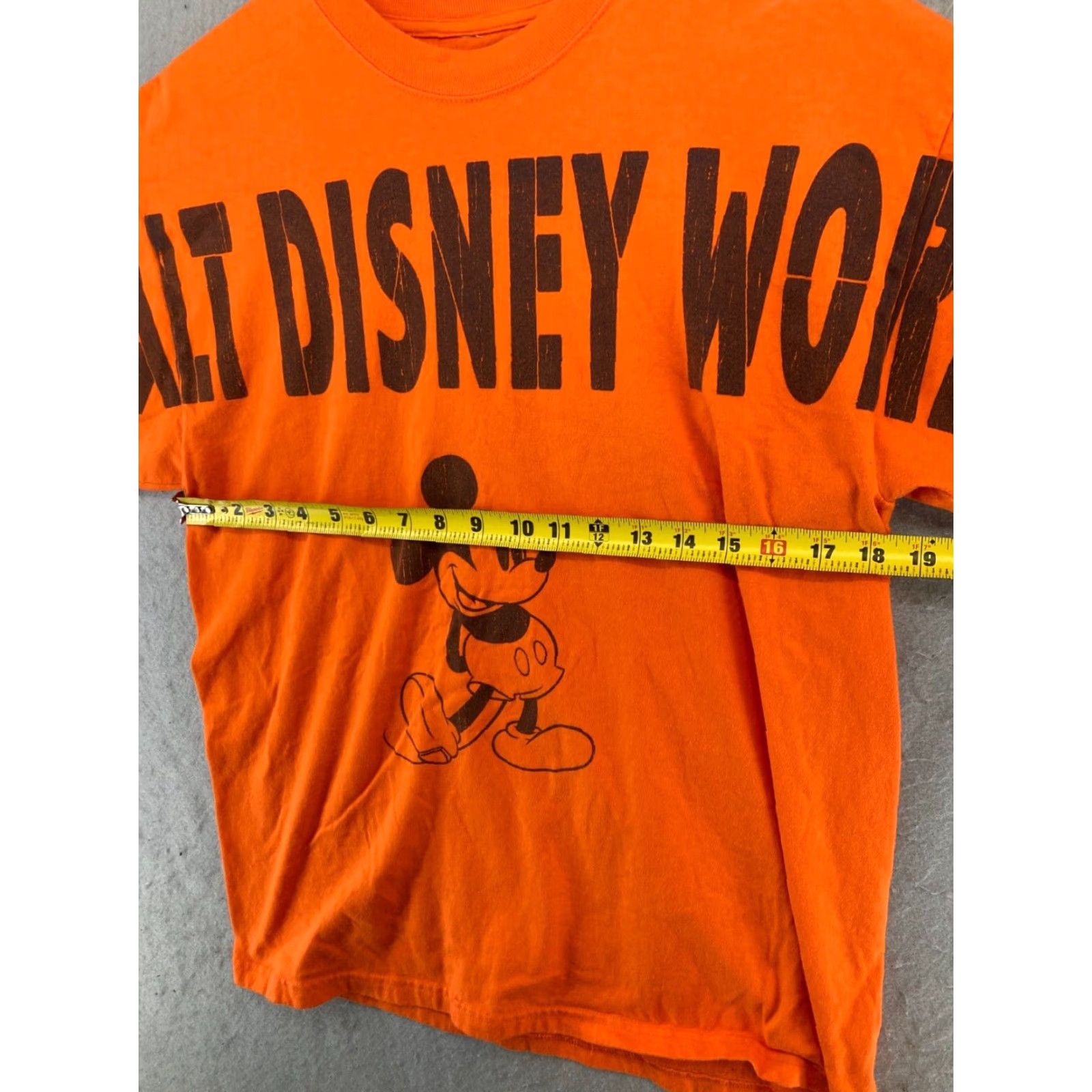 Disney Walt Disney World Mens TShirt L Orange Mickey Mouse Spellout Shirt Mens L Orange Mickey Mouse Disney World TShirt - Size US L / EU 52-54 / 3 - 2 Thumbnail