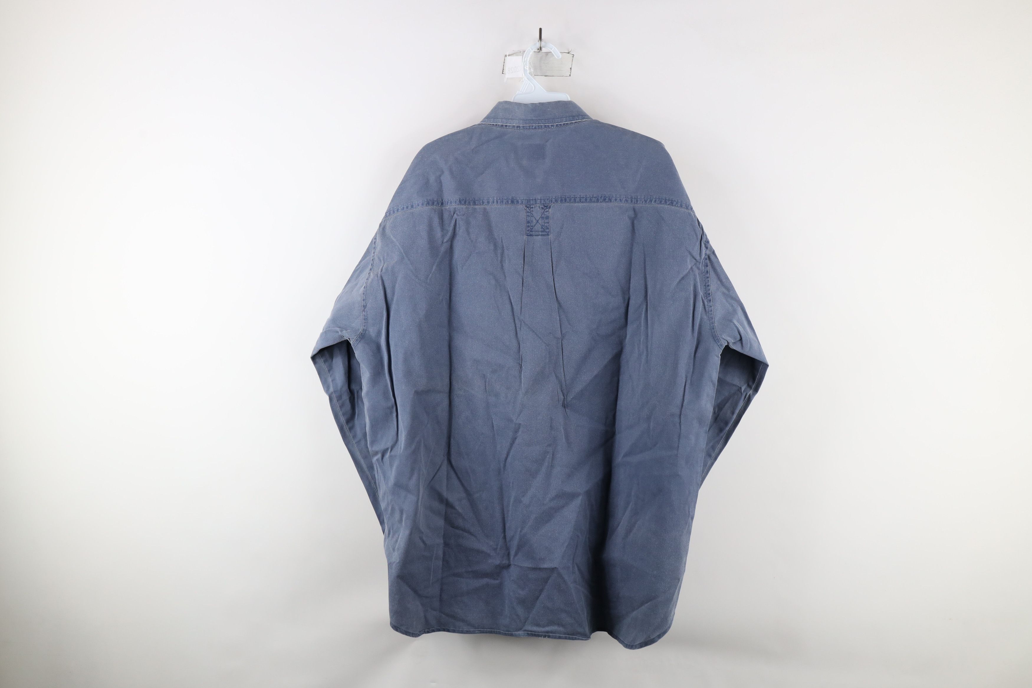 Vintage Vintage 90 Streetwear Stonewash Collared Button Down Shirt Size US L / EU 52-54 / 3 - 10 Thumbnail
