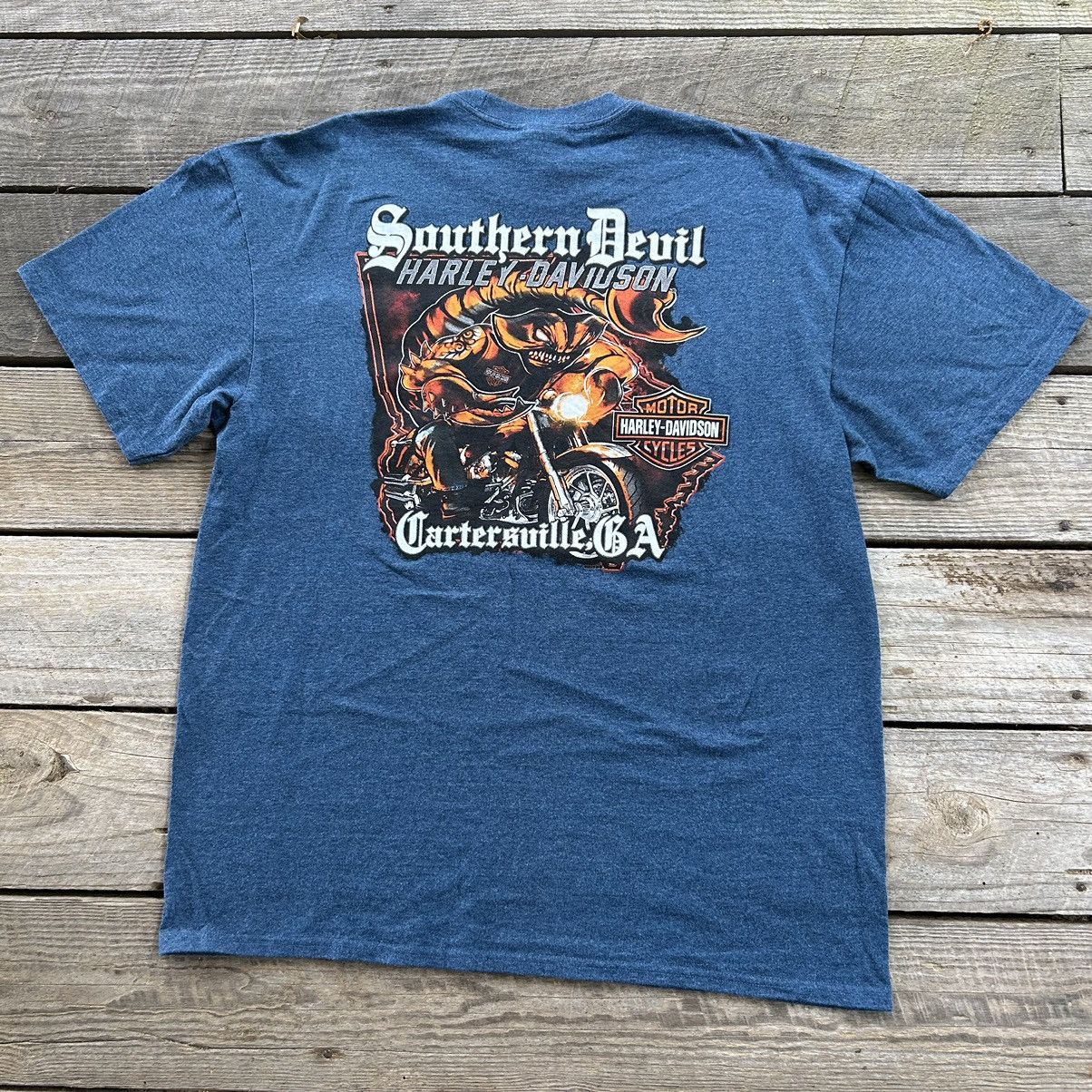 Harley Davidson Vintage Y2K Harley Davidson Scorpion Biker Graphic T Shirt Size US XL / EU 56 / 4 - 1 Thumbnail
