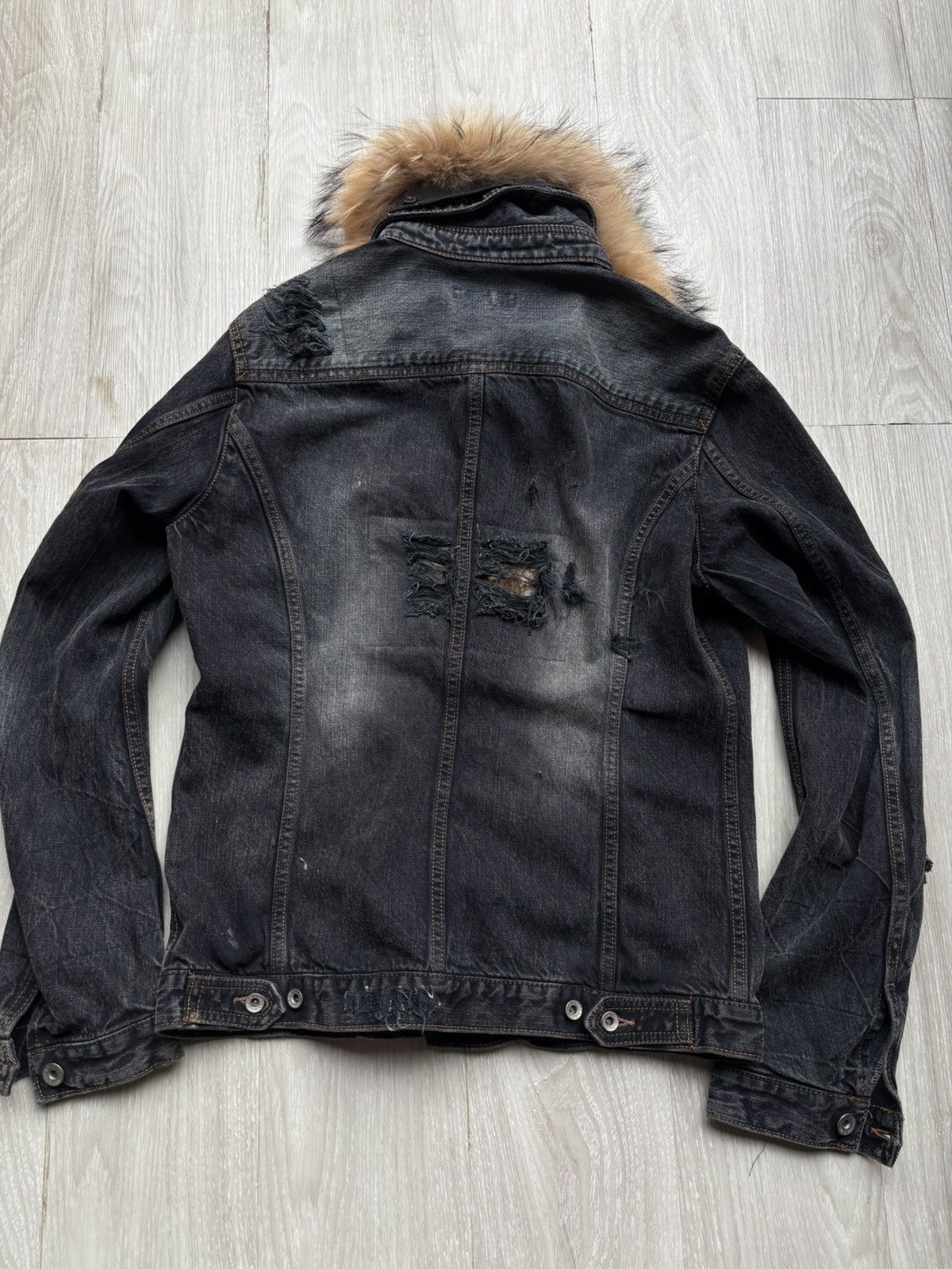 Japanese Brand HIDEAWAYS fur denim jacket Size US M / EU 48-50 / 2 - 5 Thumbnail
