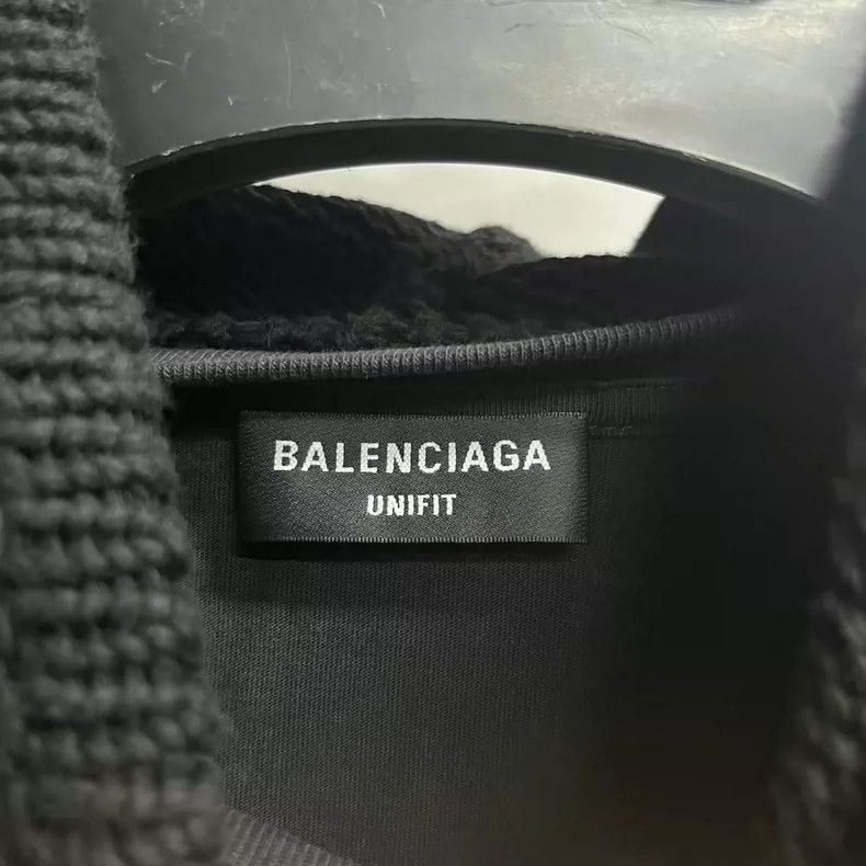 Balenciaga Balenciaga Black Classic Logo Monogram Embroidered Ripped Size US XS / EU 42 / 0 - 4 Thumbnail