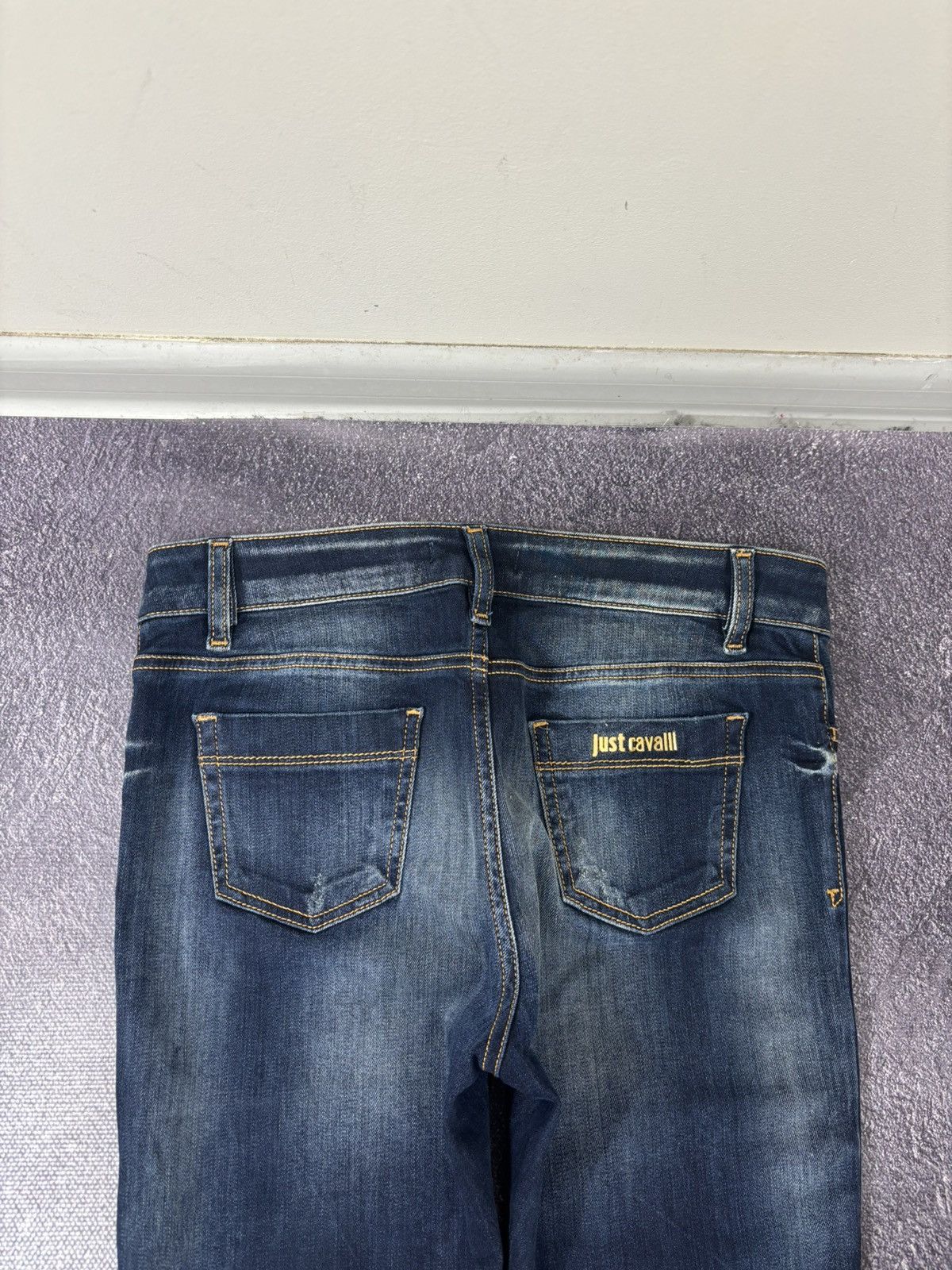 Just Cavalli Just Cavalli Chic Women’s Y2K Ripped Denim Avant Garde Jeans Size 28" / US 6 / IT 42 - 16 Thumbnail