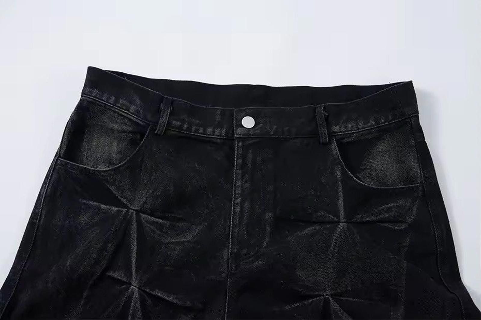 Vintage Avant-Garde Black Patterned Wide-Leg Pants Size US 30 / EU 46 - 5 Thumbnail